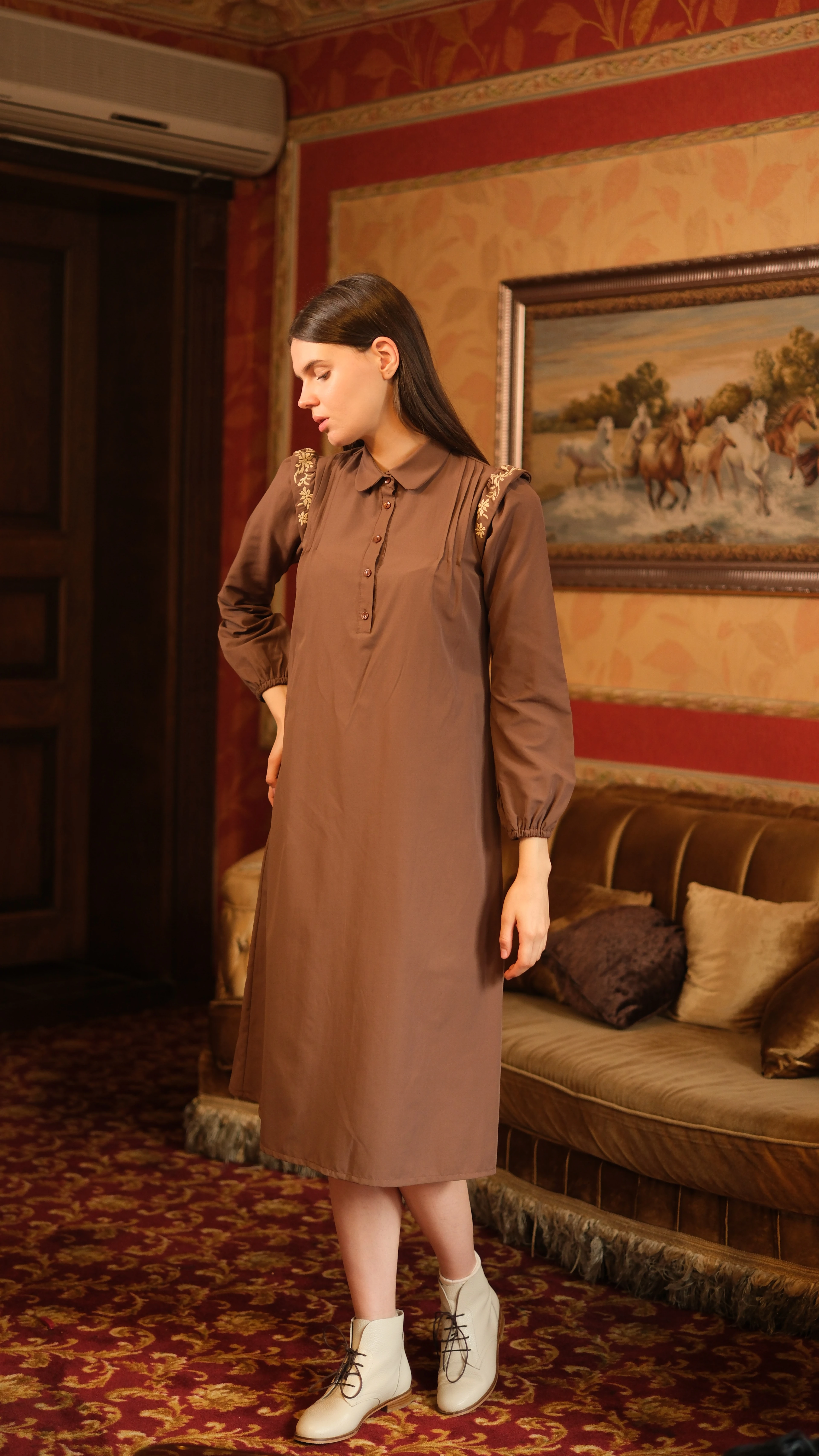 Nehir Tunik Kahverengi