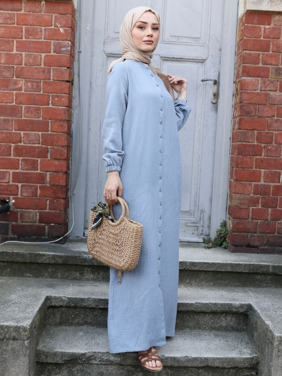 Elegan Elbise Mavi