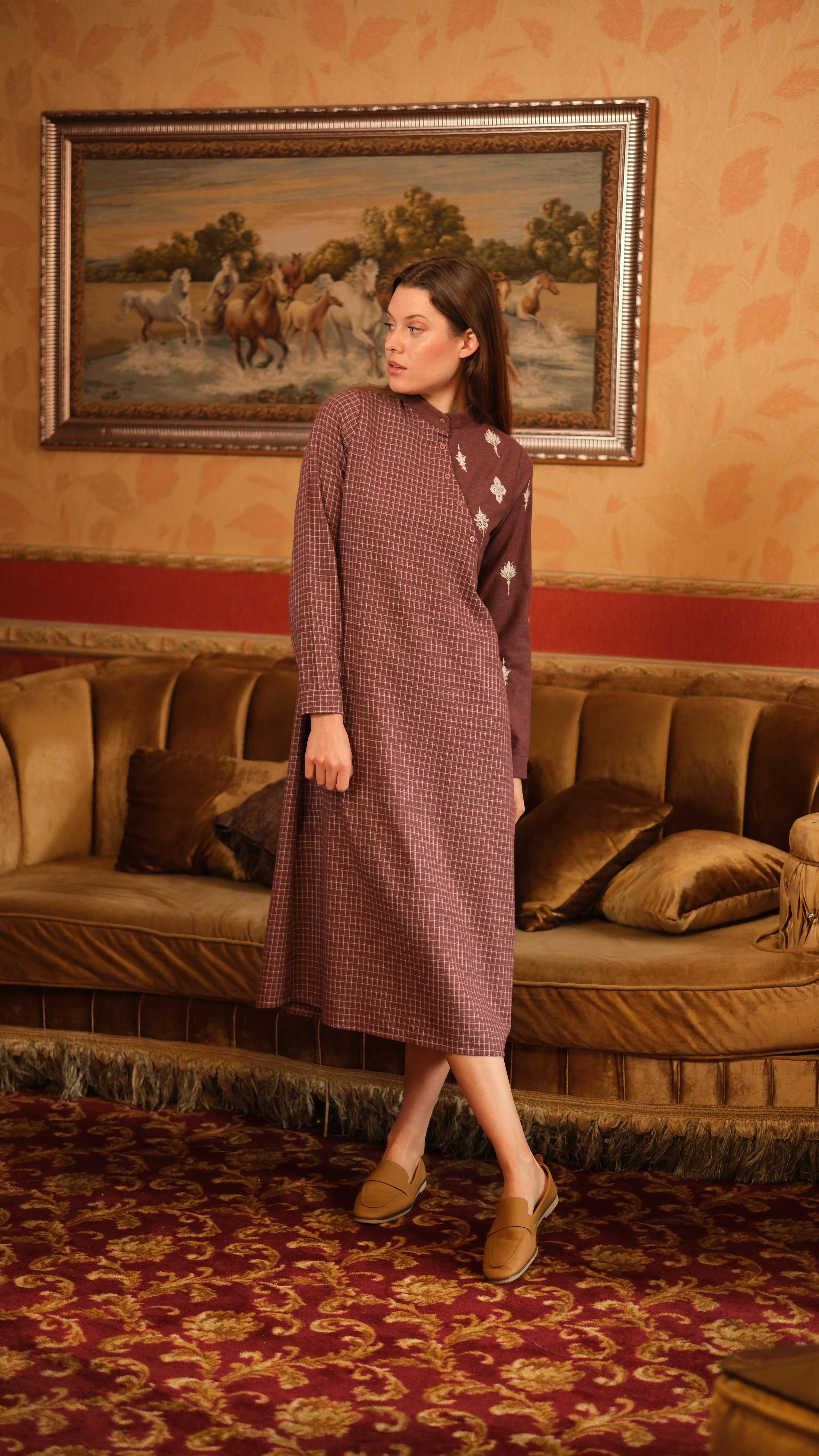 Lora Tunik Bordo