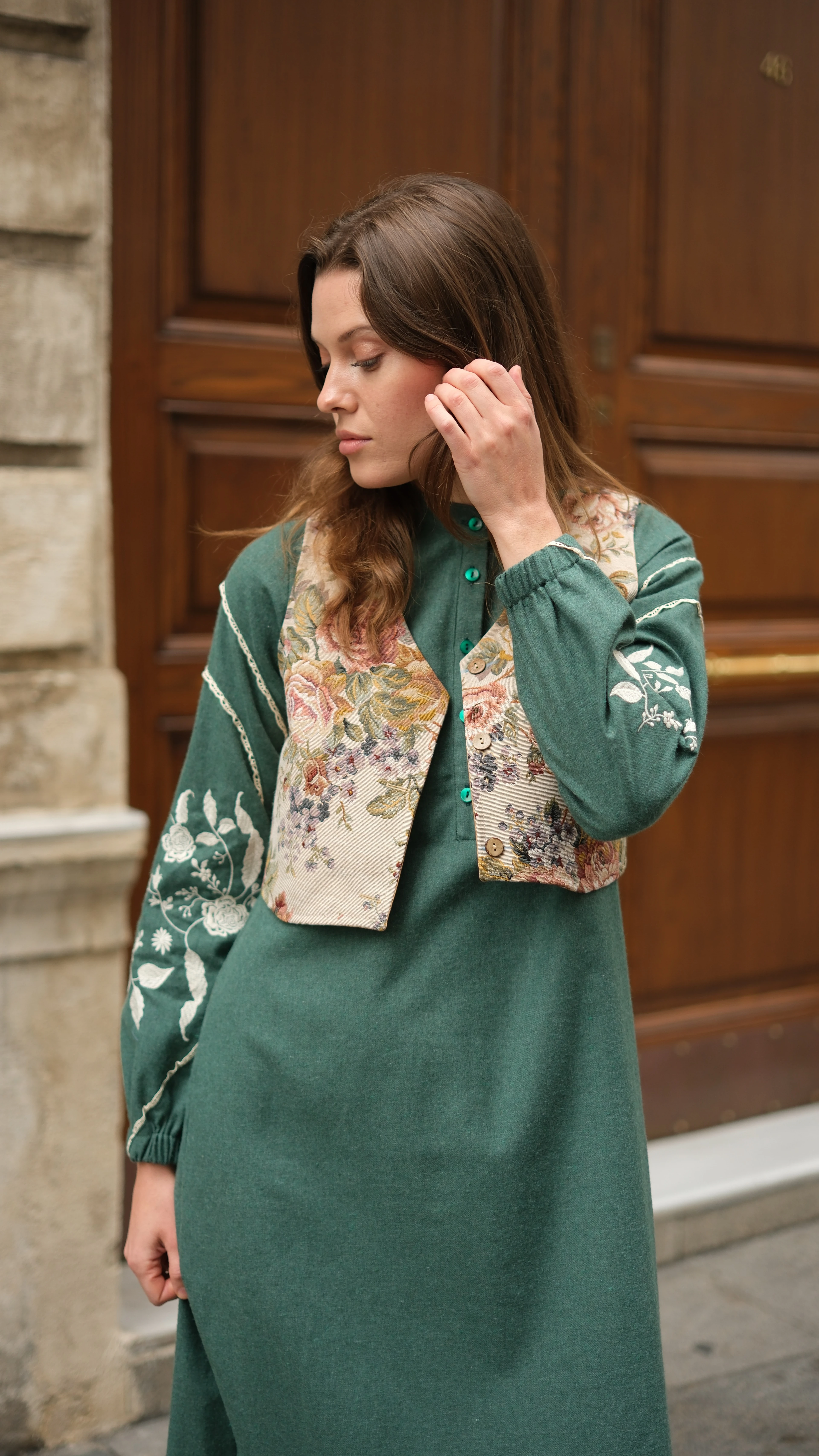 Lavinya Elbise Petrol