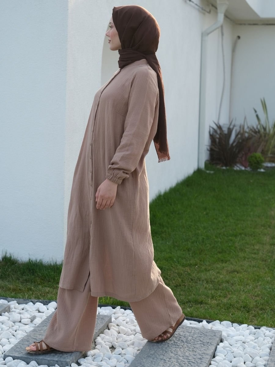 Elegan Takım Bej