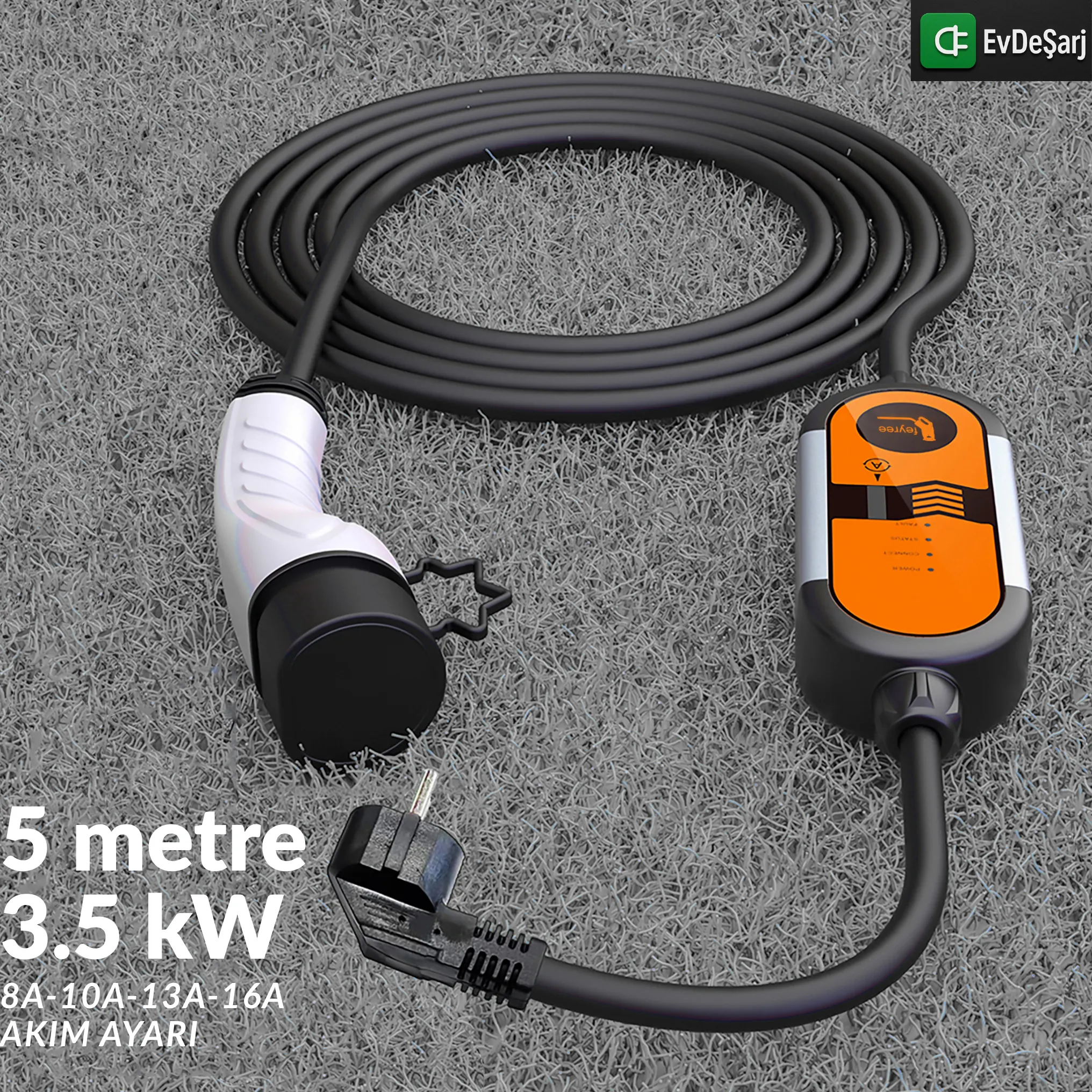Feyree 3,5 kW 5 Metre Elektrikli Araç Şarj Cihazı
