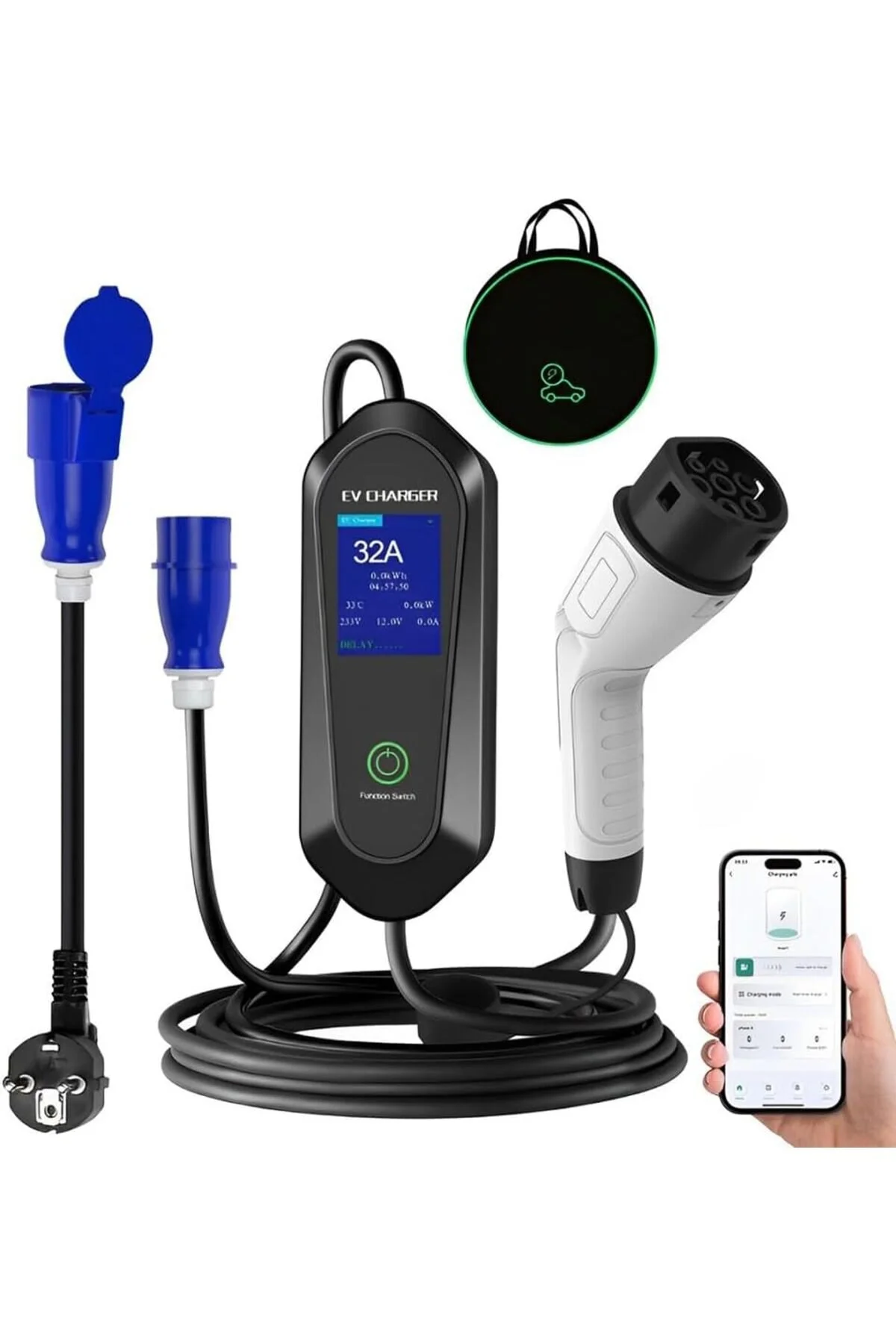 7 kW Elektrikli Araç Şarj Cihazı-5 metre