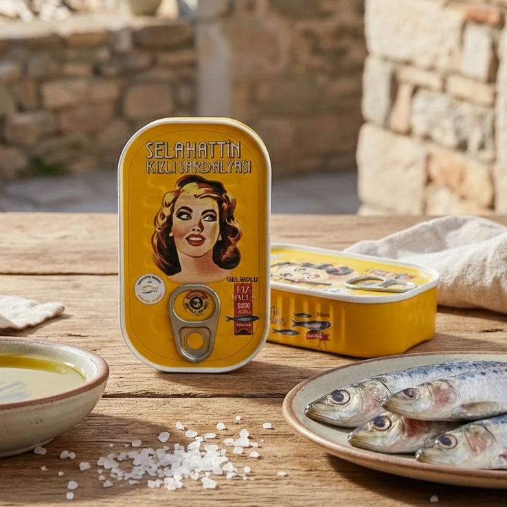 Selahattin Kemerli Kızlı Sardalya [125 g Metal Ambalaj] 2li Paket