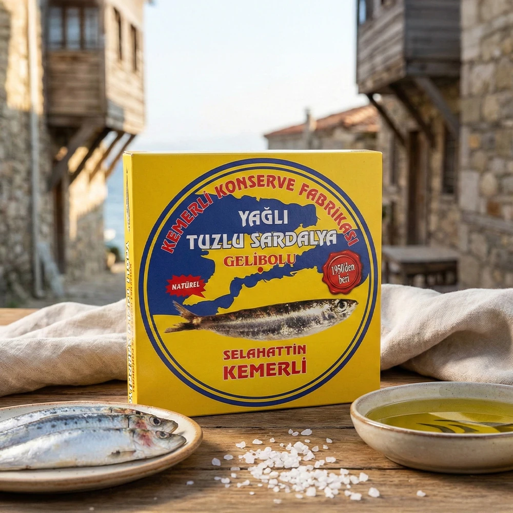 Selahattin Kemerli Yağlı Tuzlu Sardalya [275 g - Teneke]