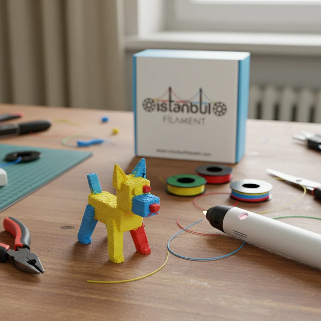 İSTANBUL FİLAMENT PLA 3D Kalem Yazıcı için 25 Renk (25x1 metre) 25 Metre PLA Filament