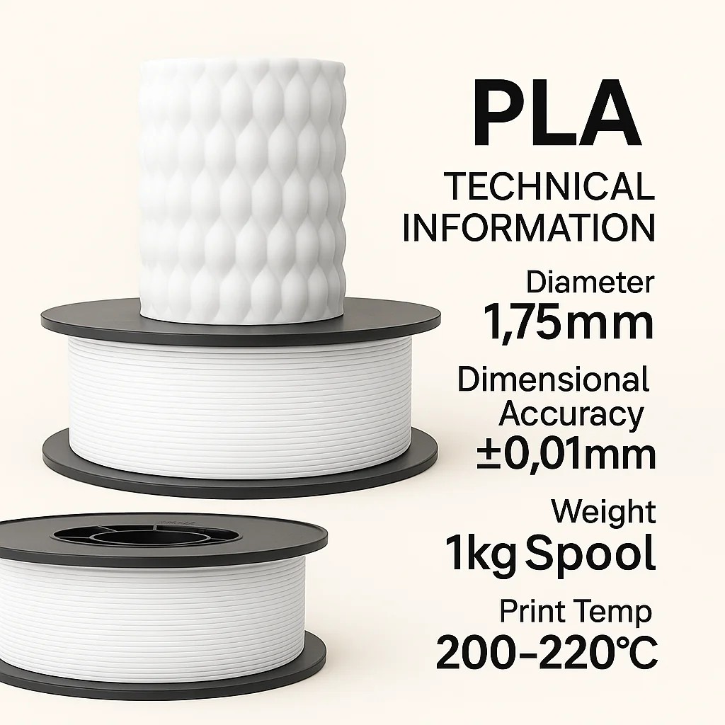 Filetto PLA+ 3D Filament – 1.75mm – 1KG – AMS Uyumlu