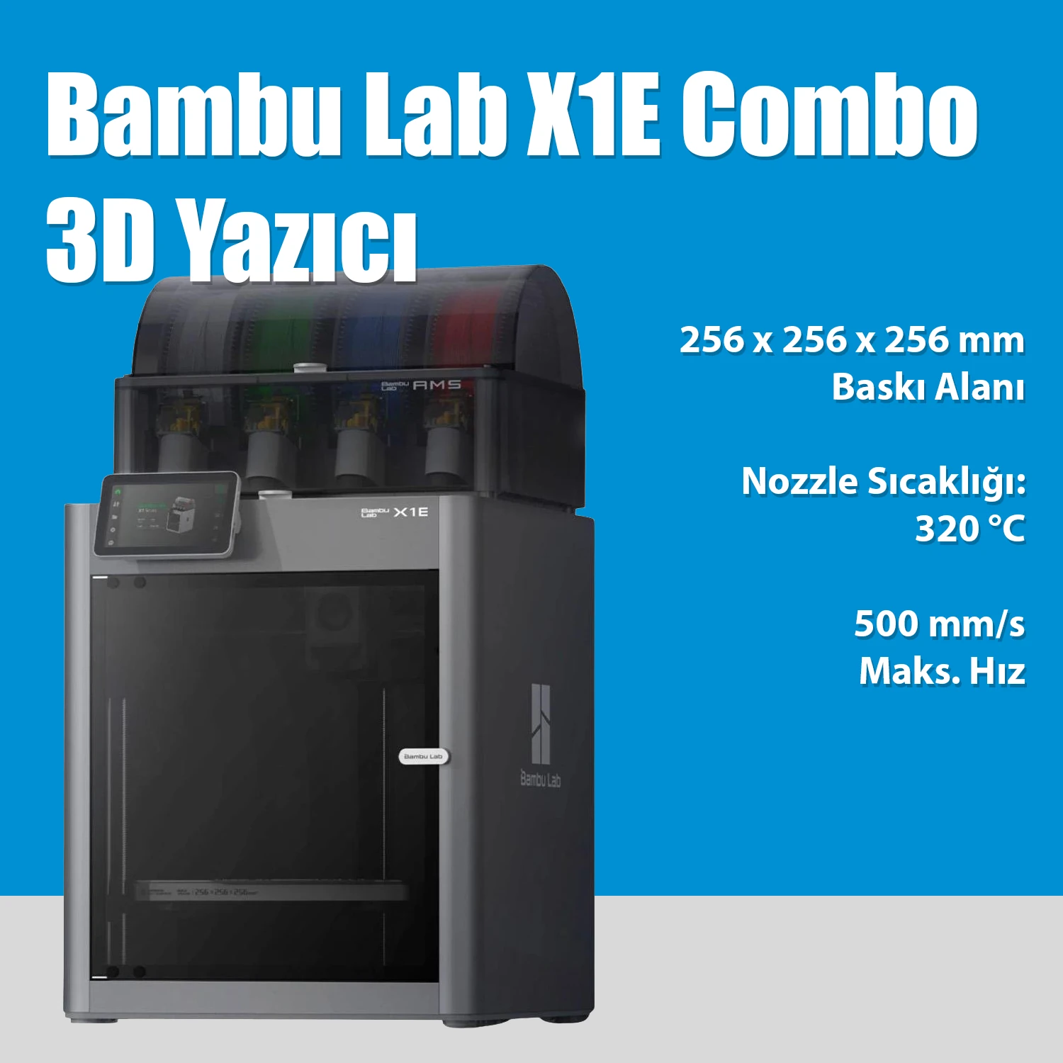 Bambu Lab X1E Combo 3D Yazıcı
