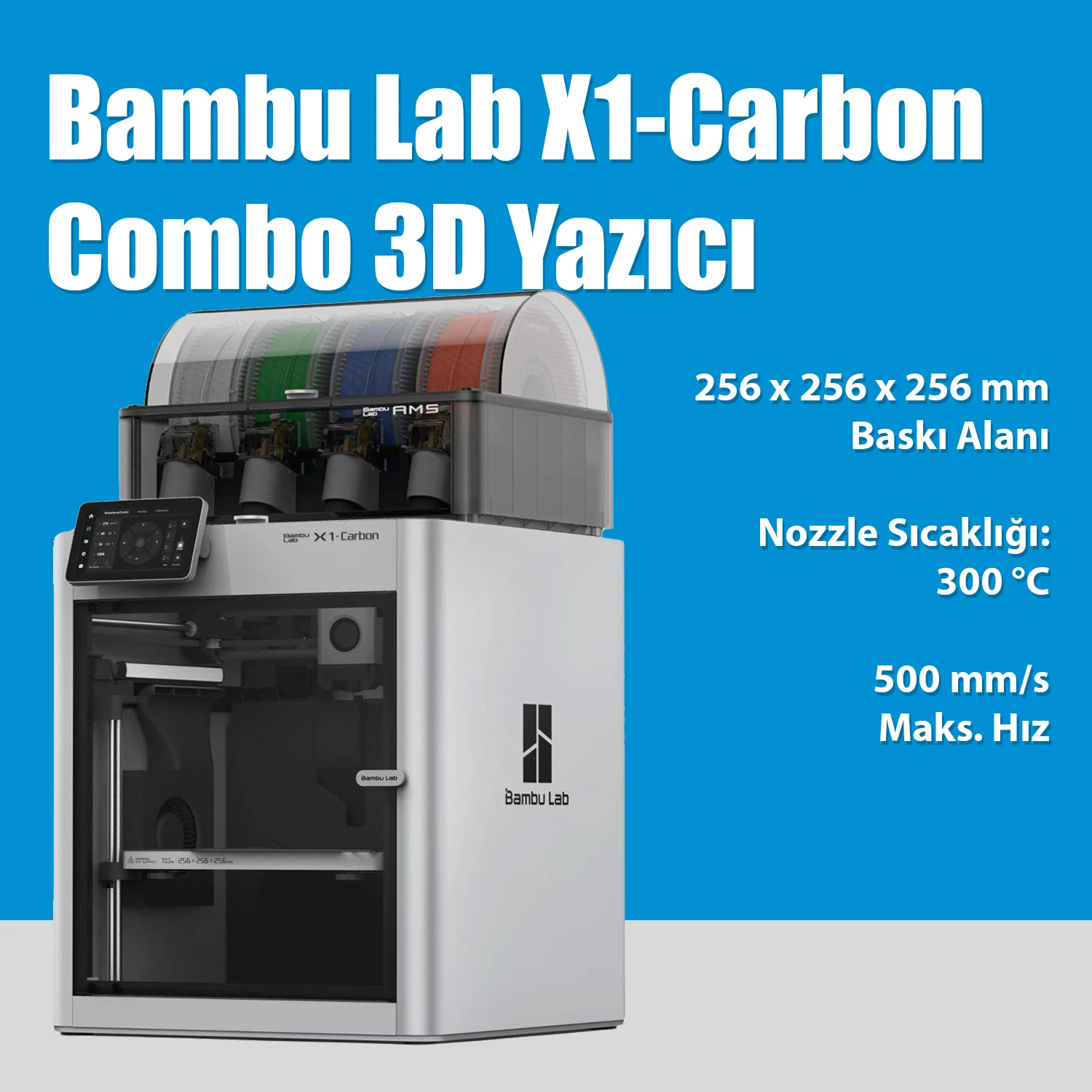  Bambu Lab X1 Carbon 3D Yazıcı Bambu Lab X1 Carbon 3D Yazıcı