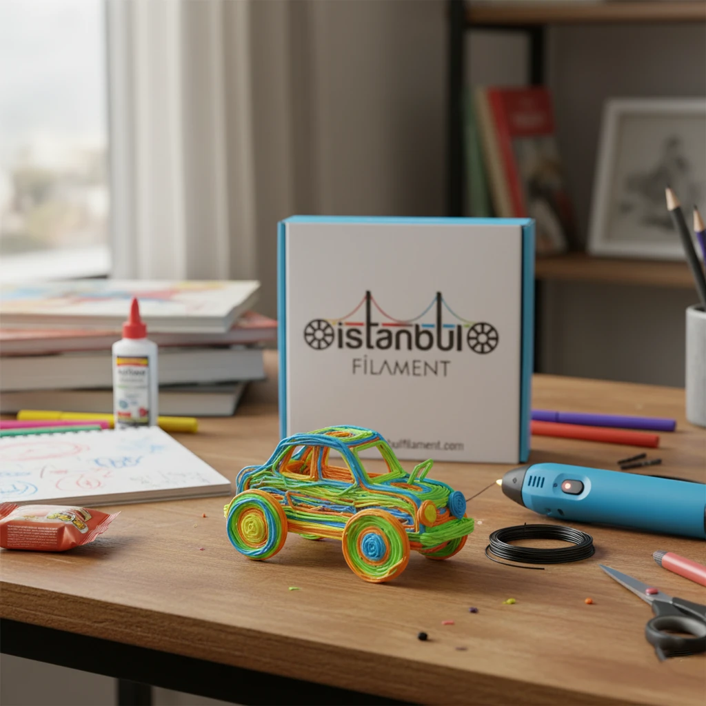 İSTANBUL FİLAMENT PLA 3D Kalem Yazıcı için 25 Renk (25x1 metre) 25 Metre PLA Filament