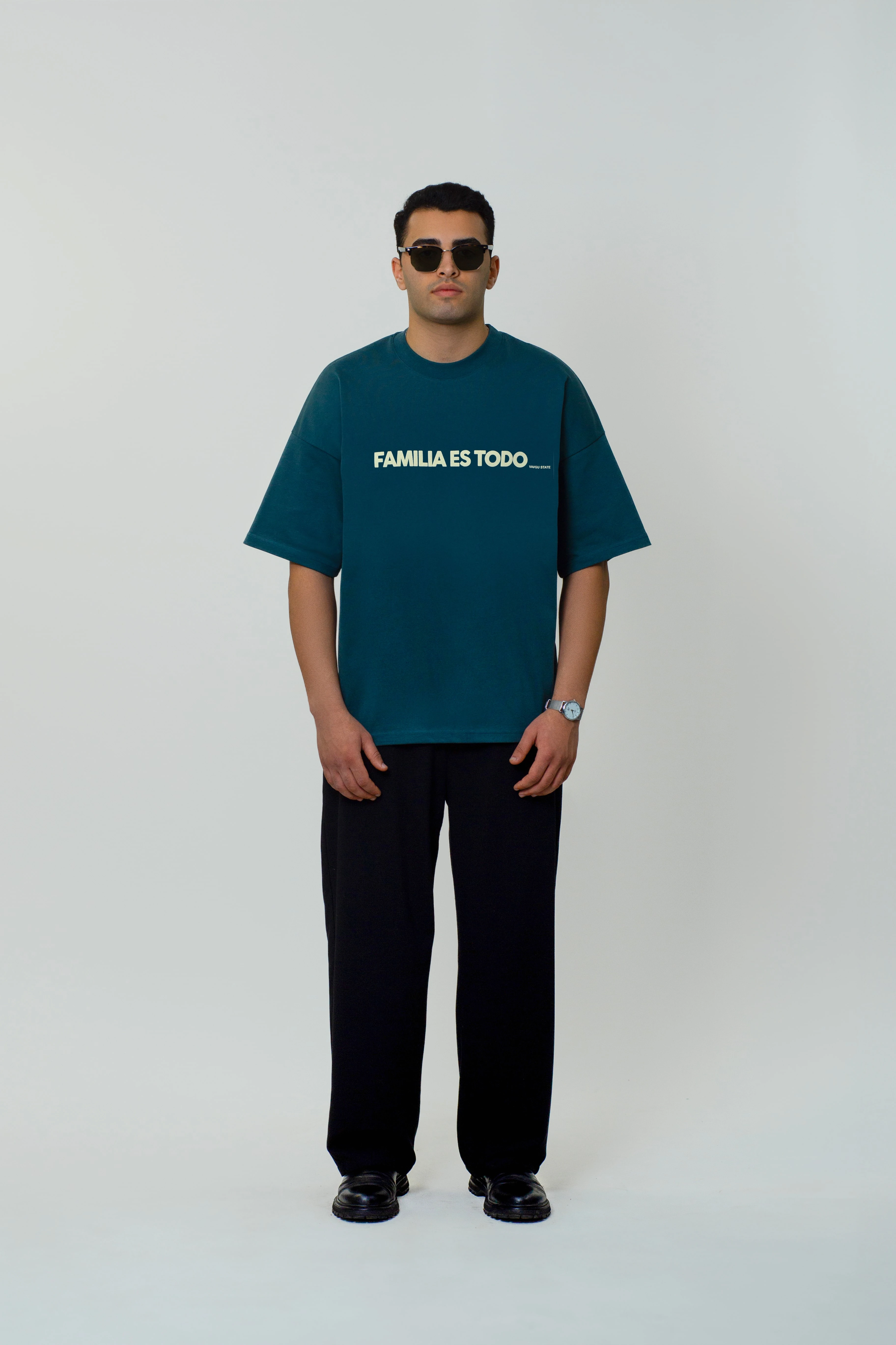 düz fam. t-shirt/nefti