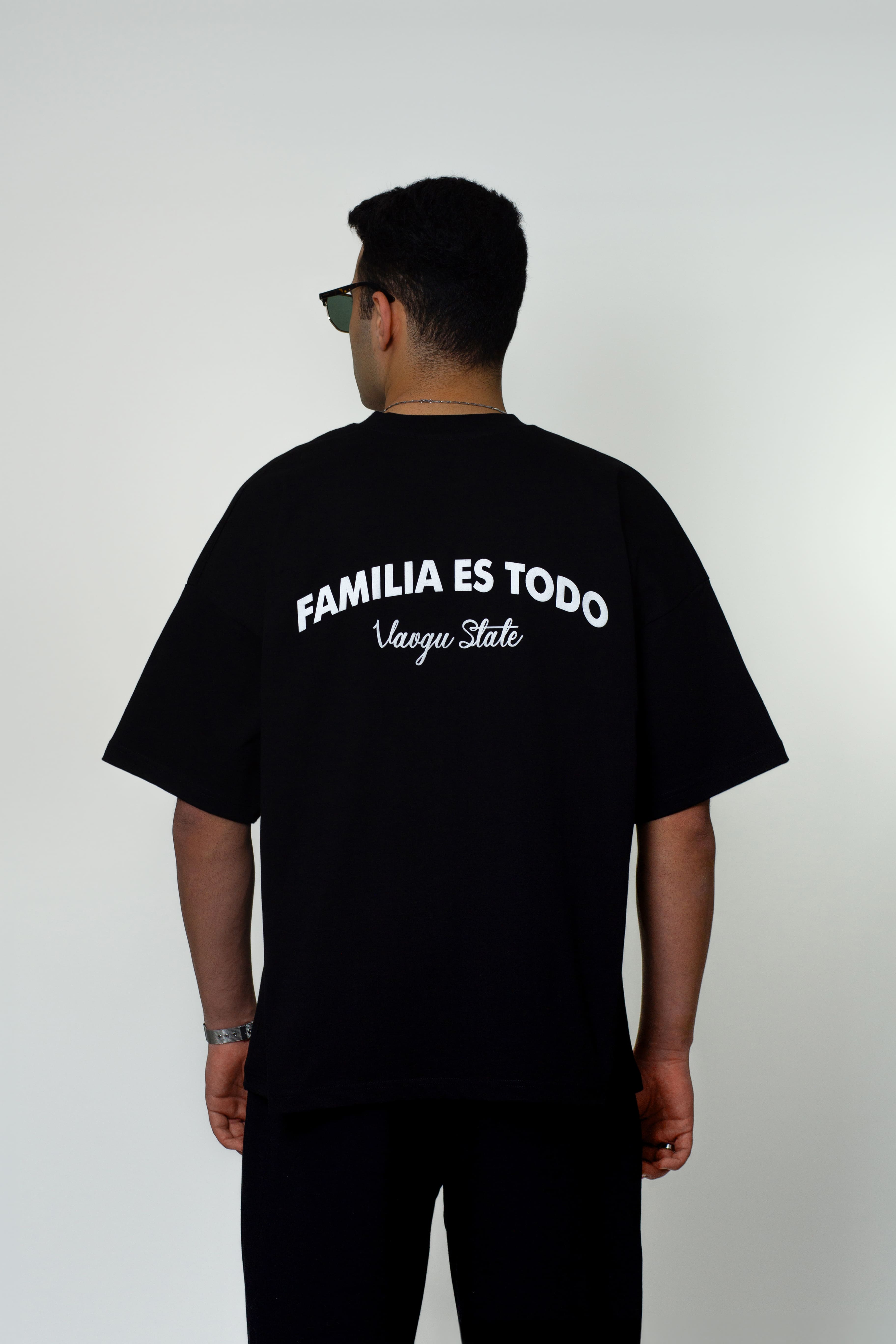 eğimli fam. t-shirt/siyah