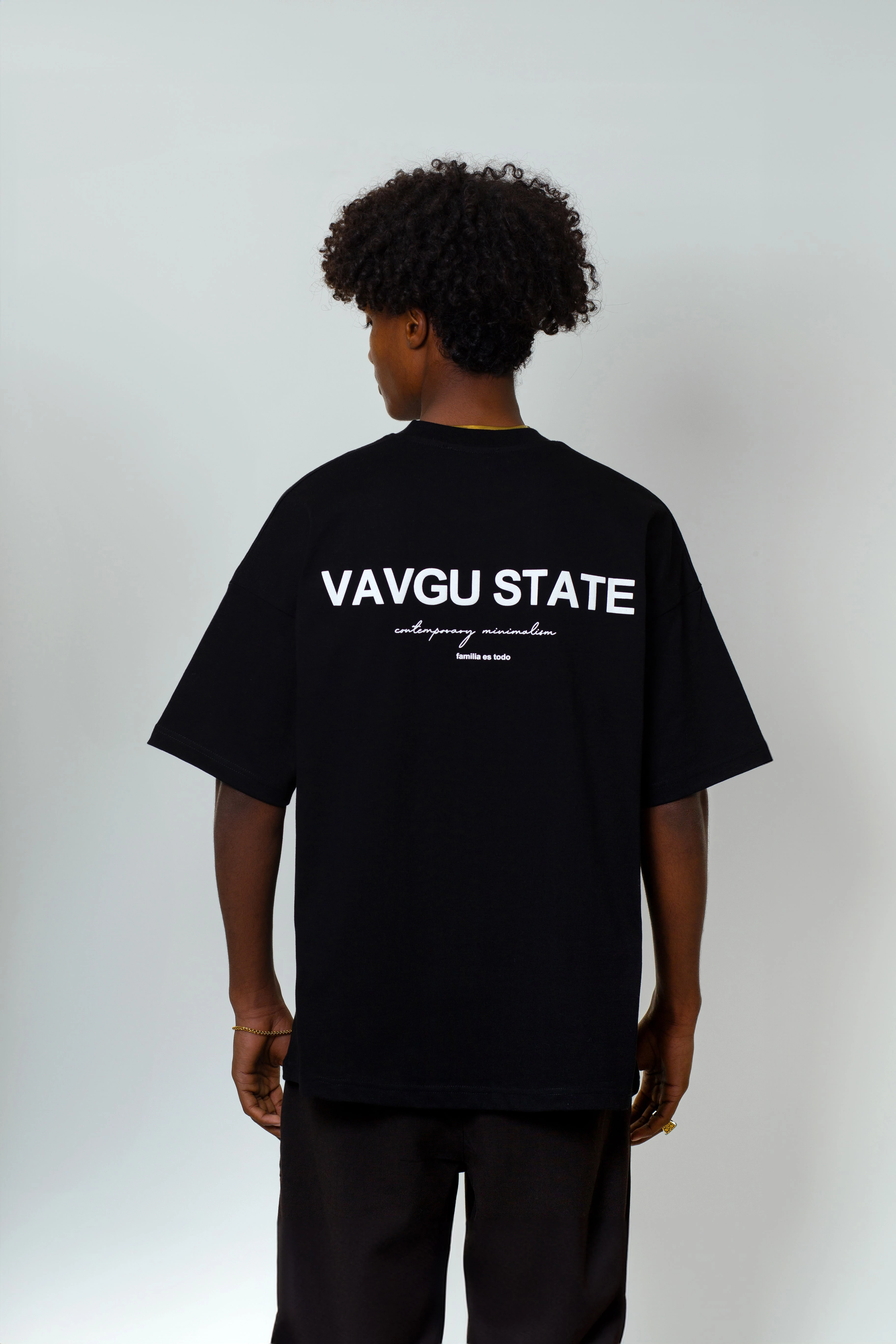 contemporary minimalism t-shirt/siyah