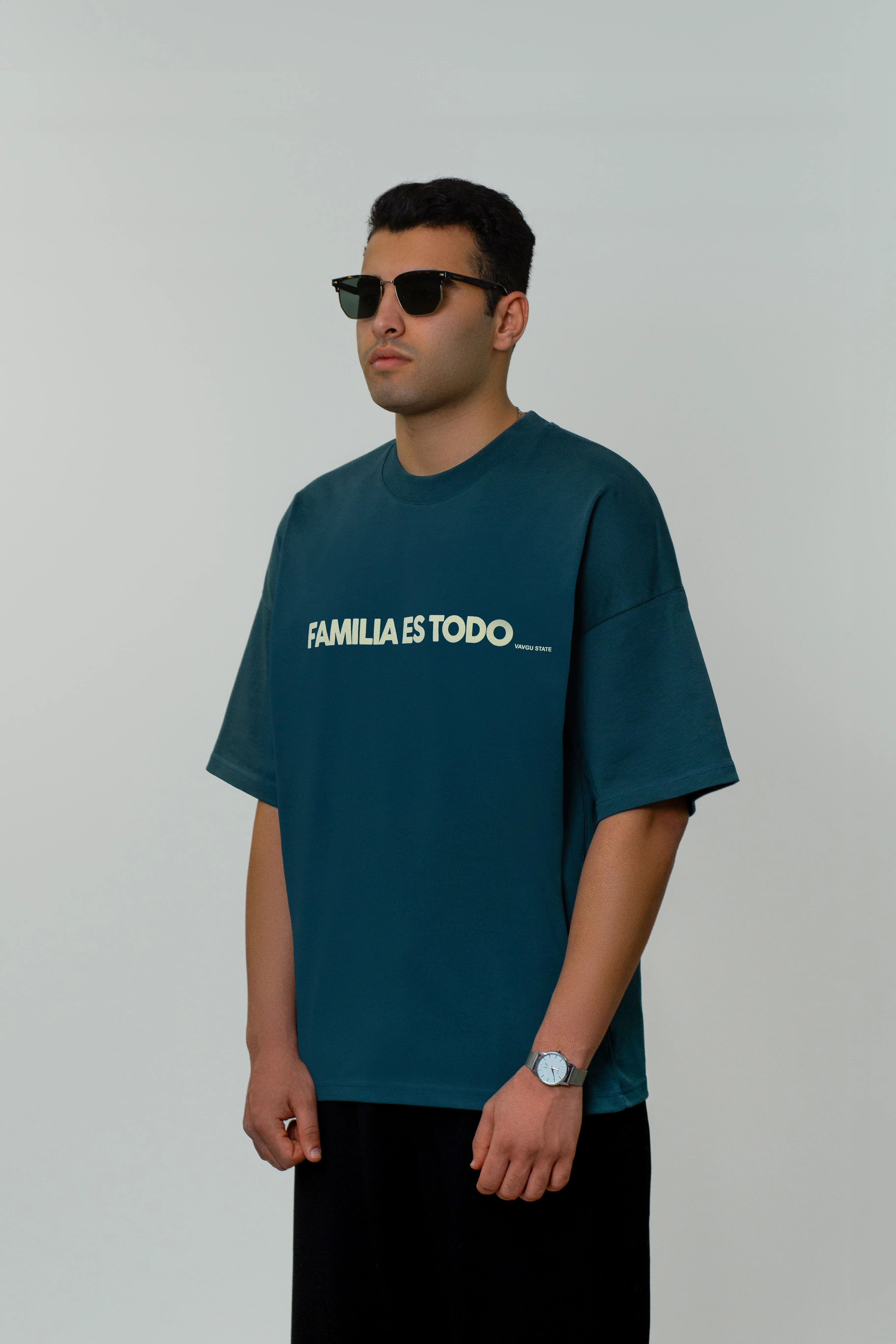 düz fam. t-shirt/nefti