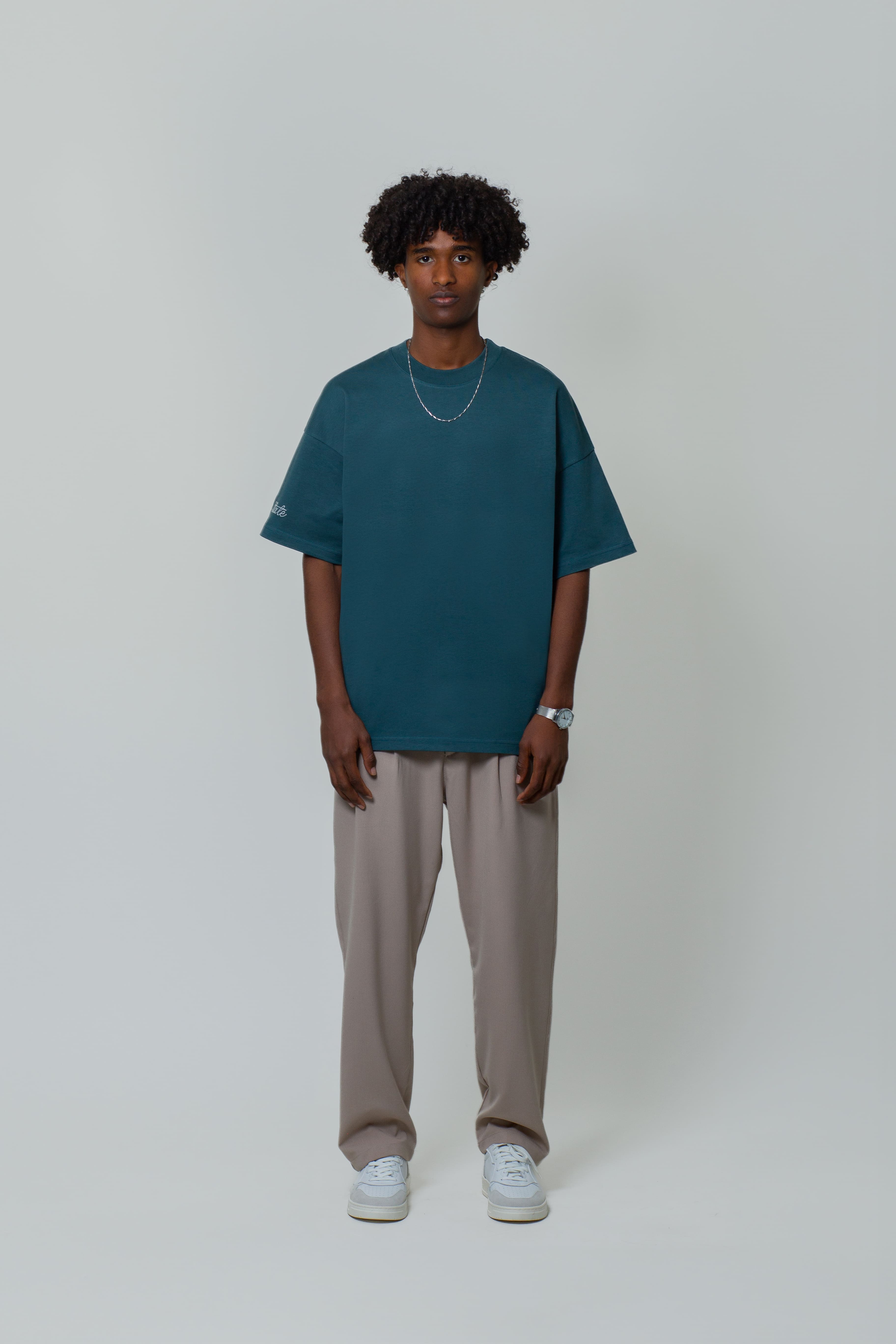 zincir nakış t-shirt/nefti