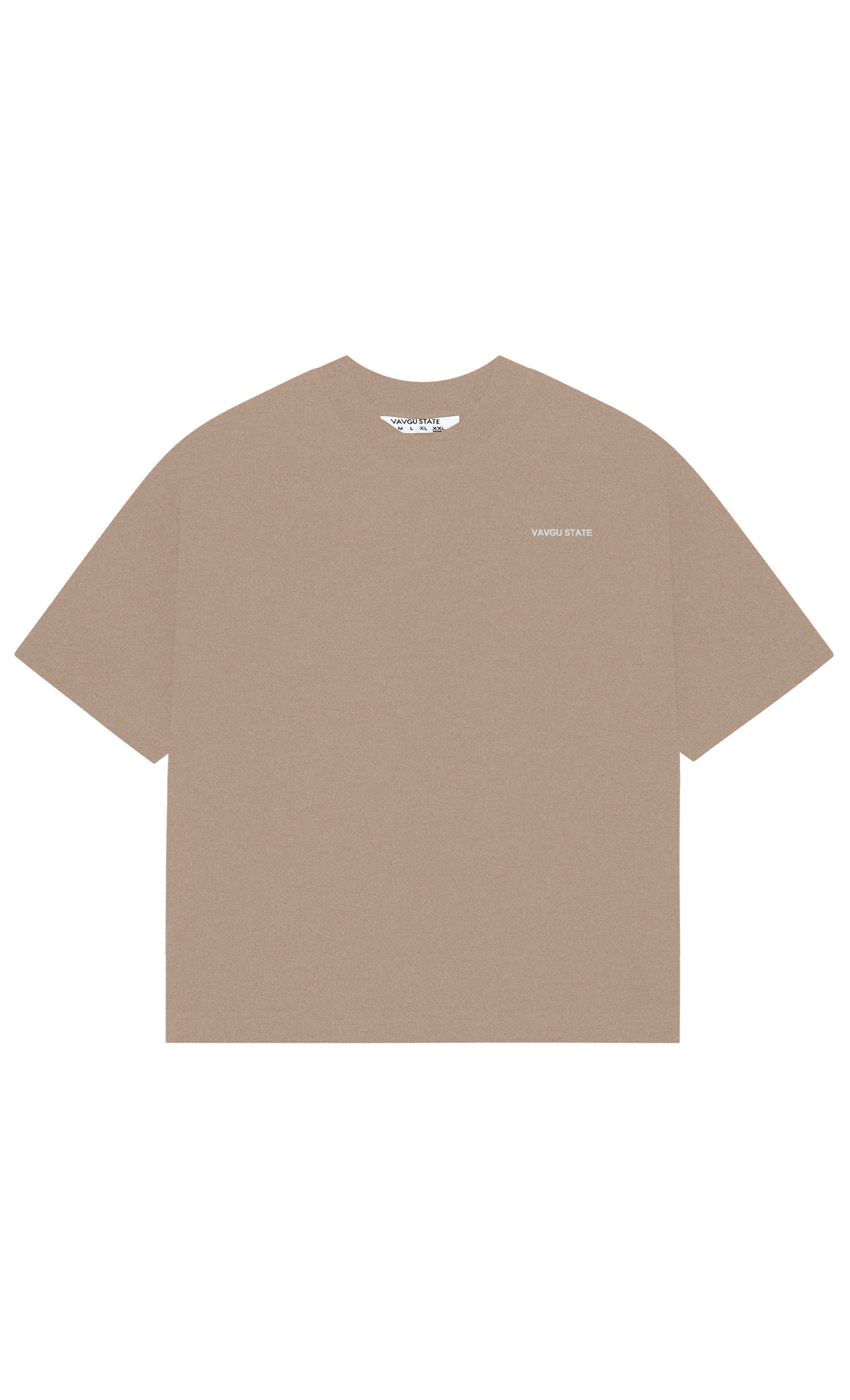 logolu basic t-shirt/bej