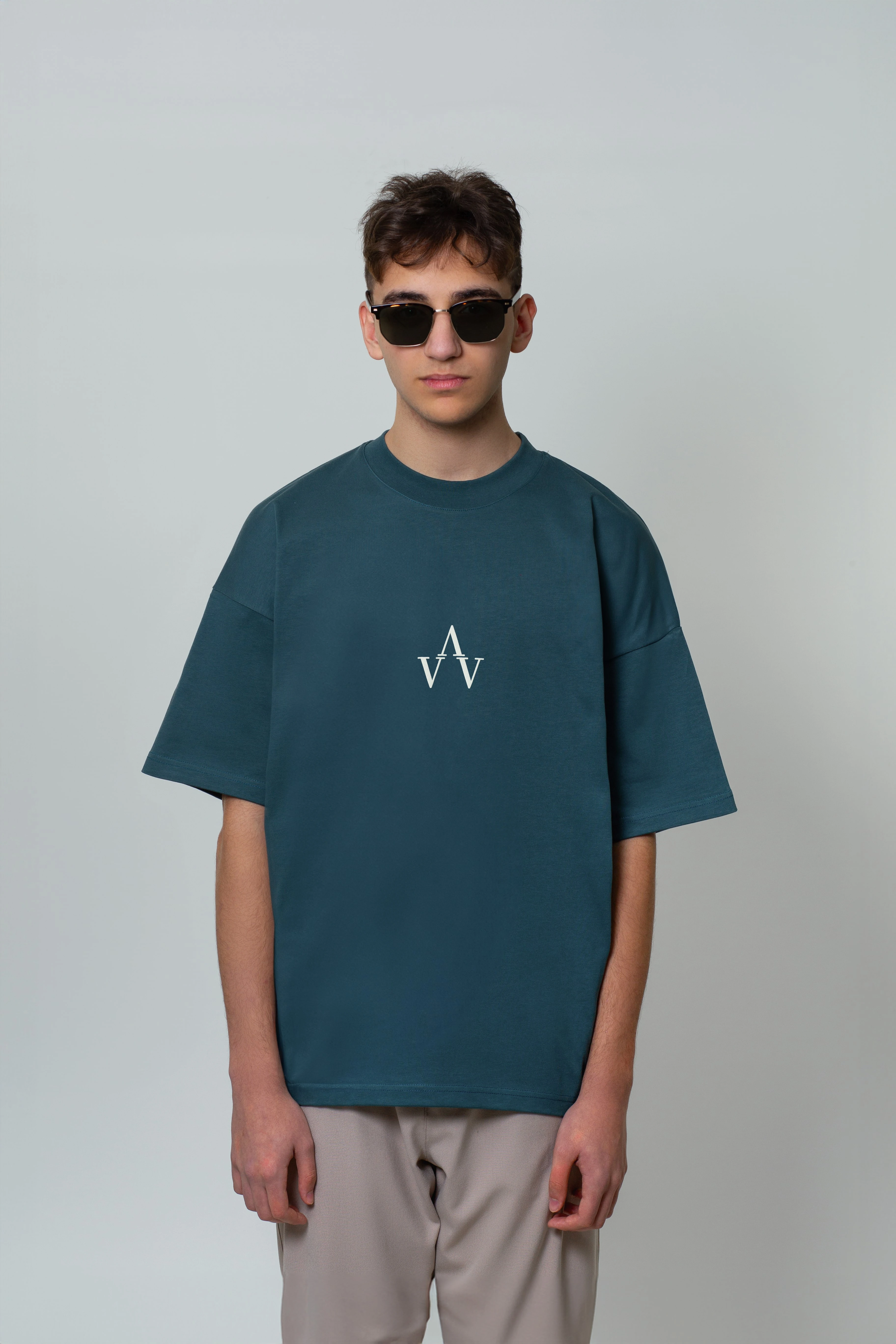 amblemli basic t-shirt/nefti