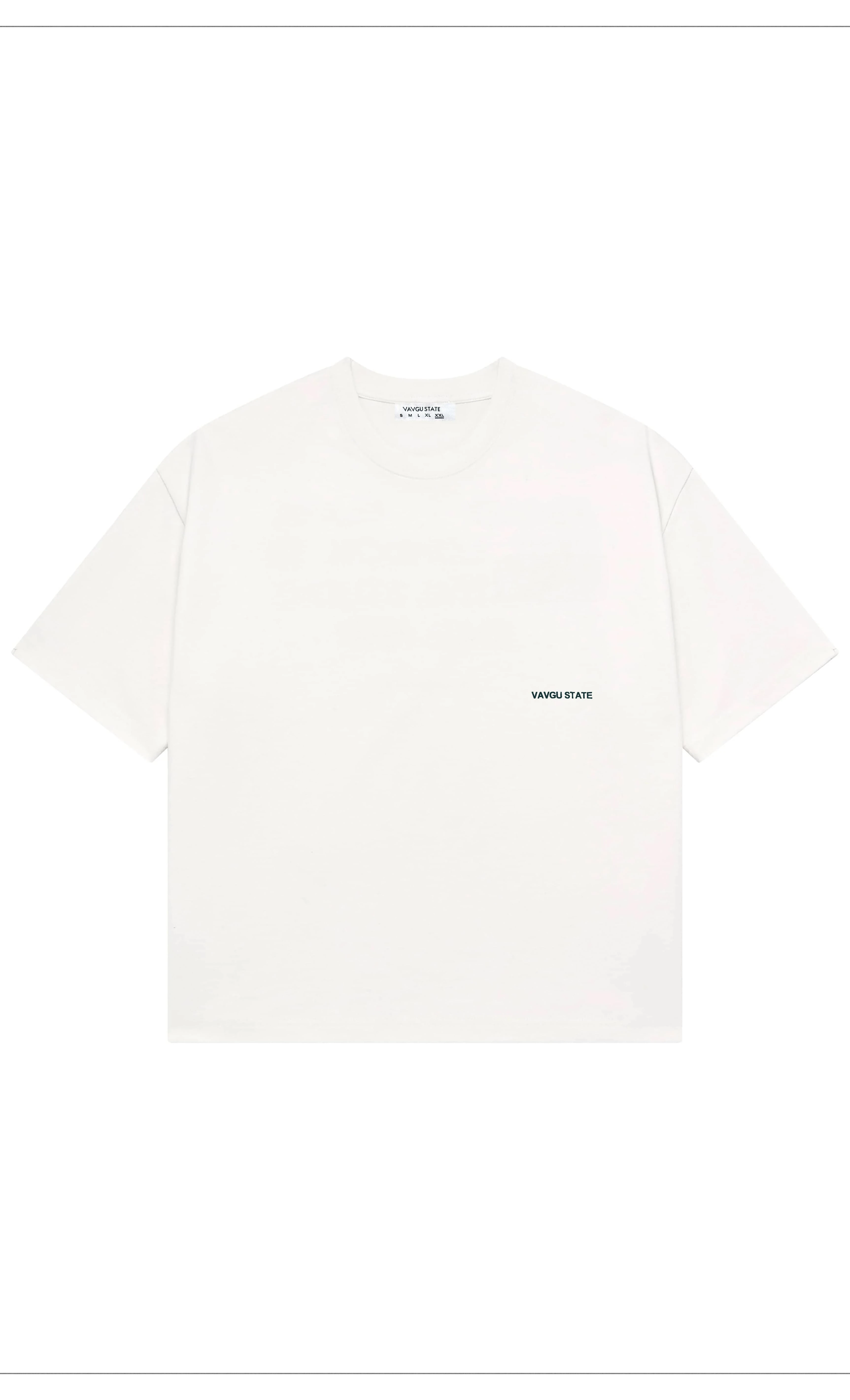 contemporary minimalism t-shirt/ekru