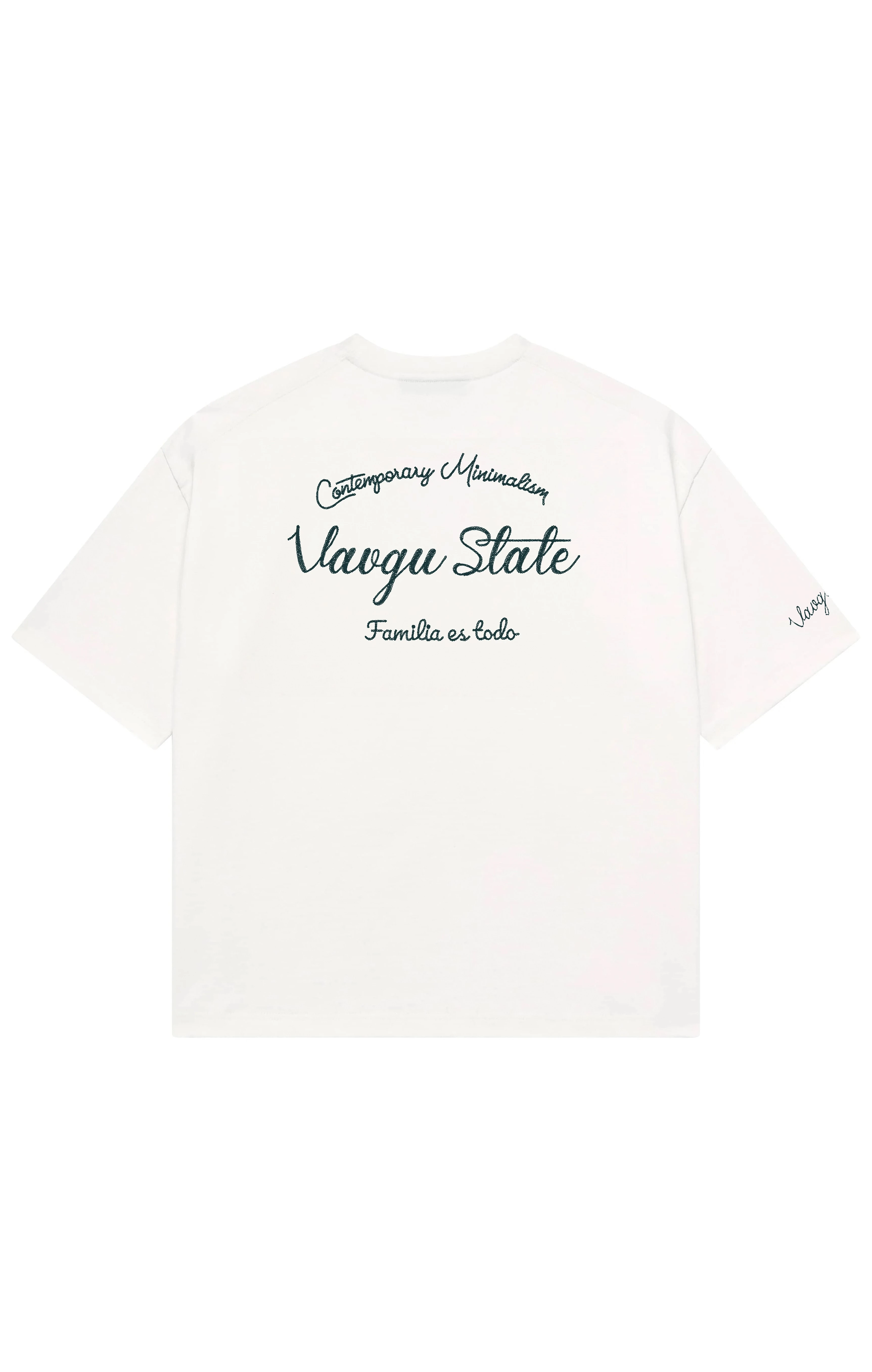 zincir nakış t-shirt/ekru