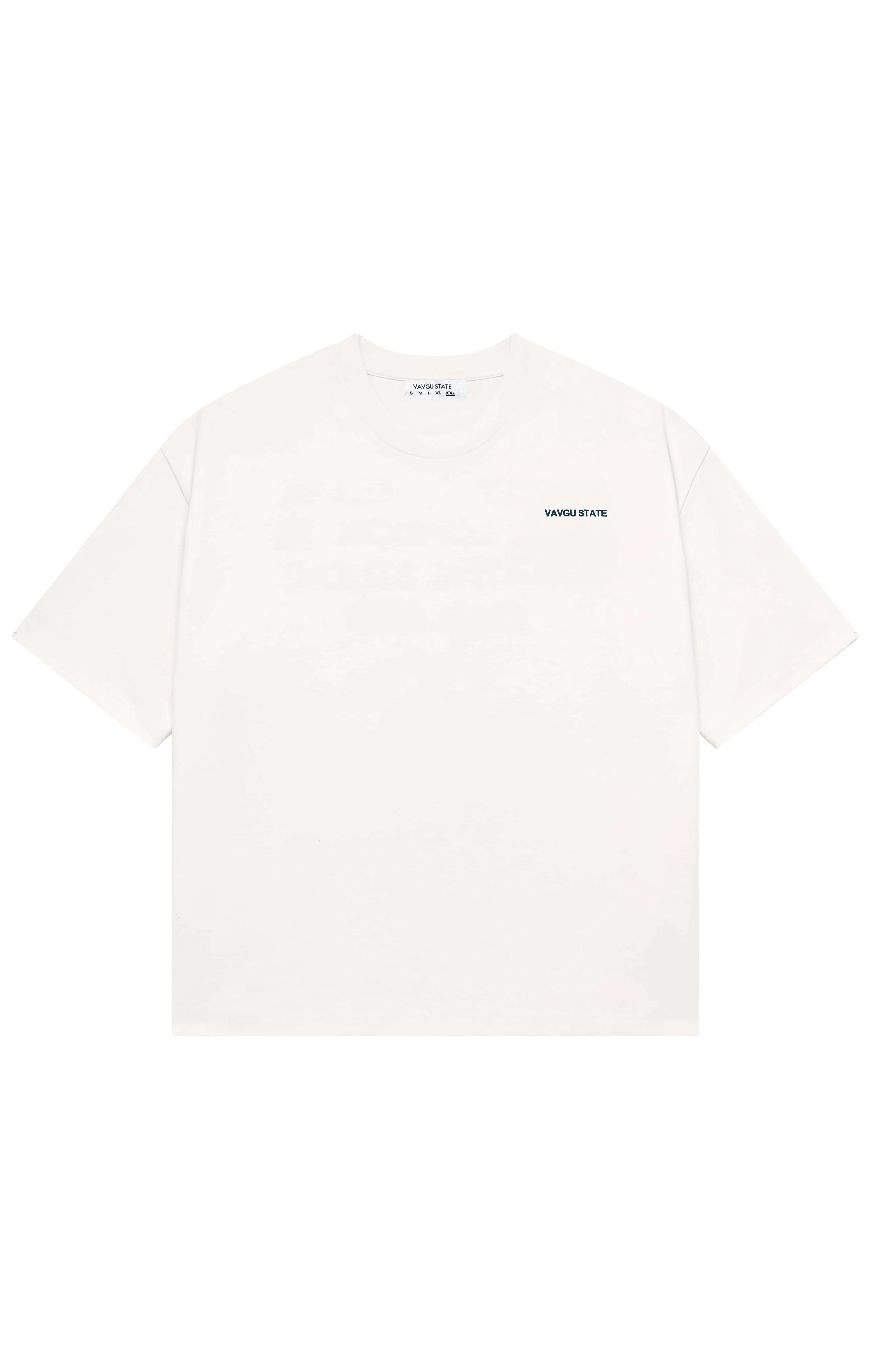 logolu basic t-shirt/ekru