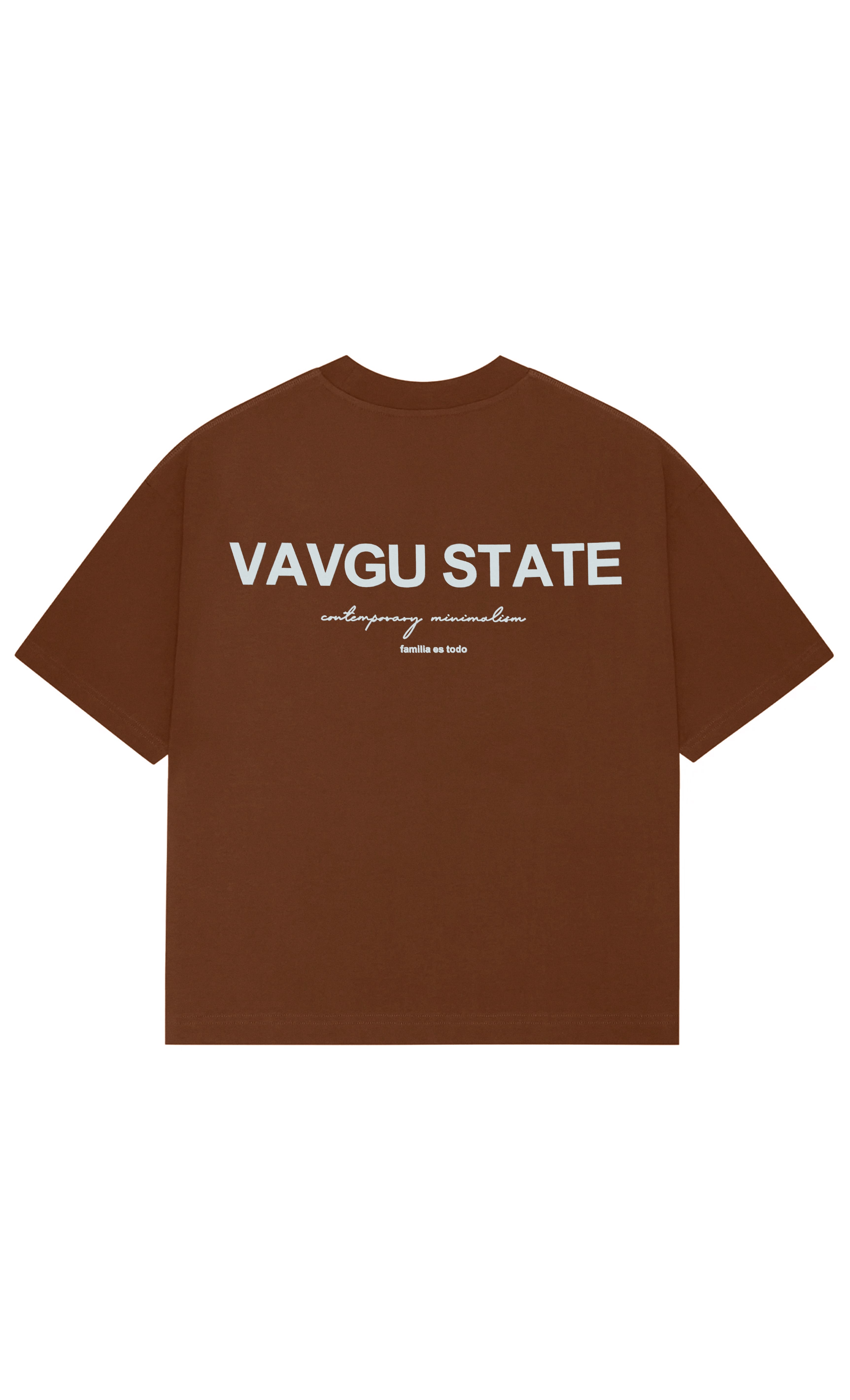 contemporary minimalism t-shirt/kahve