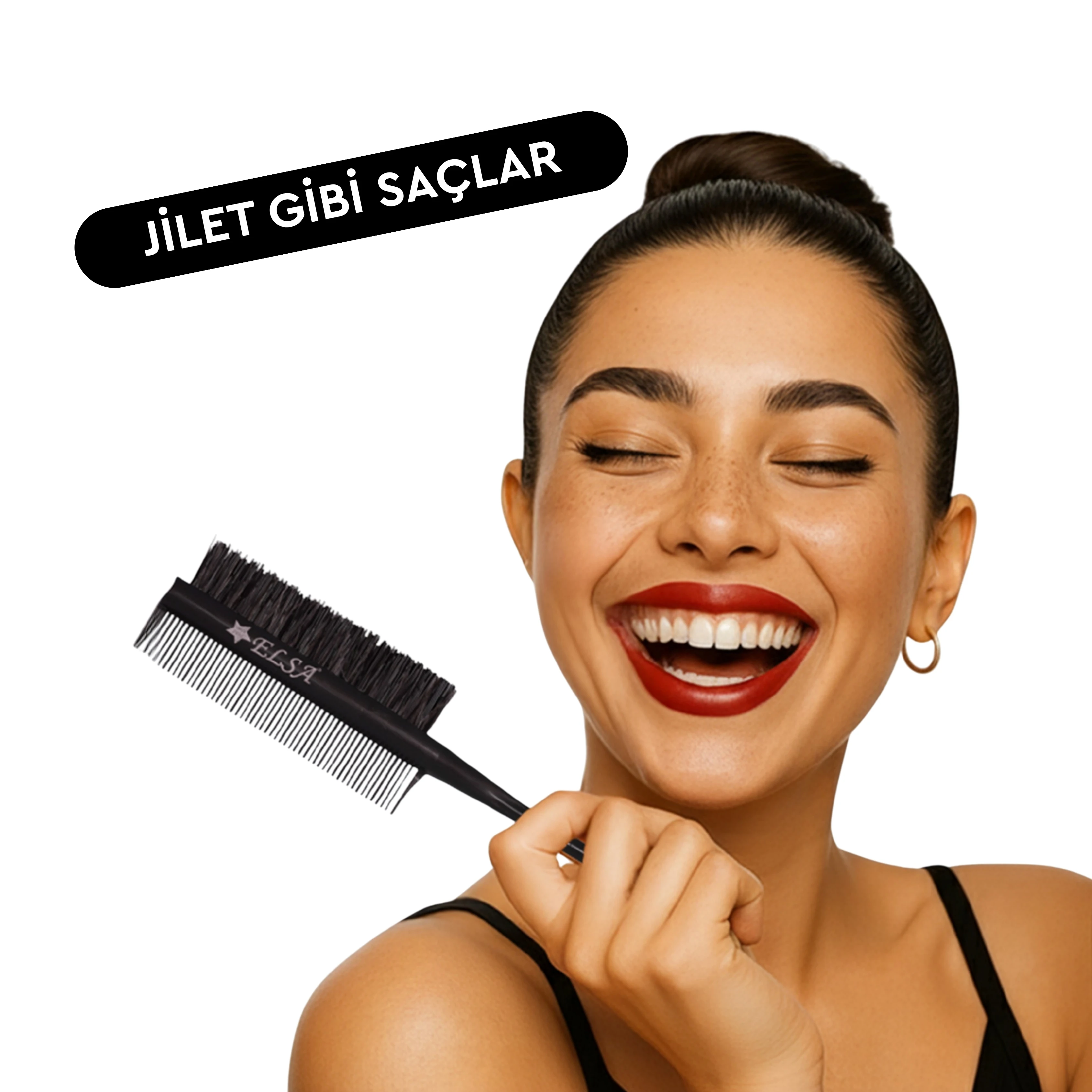 Professional 0.34 3 In 1 Krepe Şiş Tarak