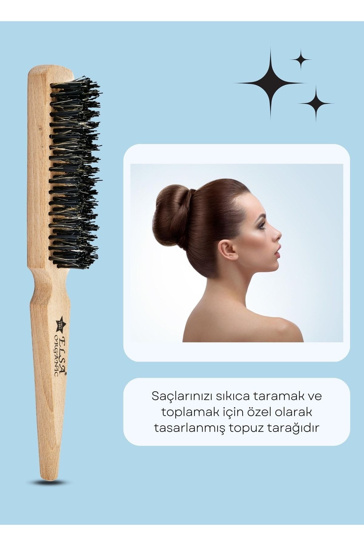 131 Organik Topuz Fırçası