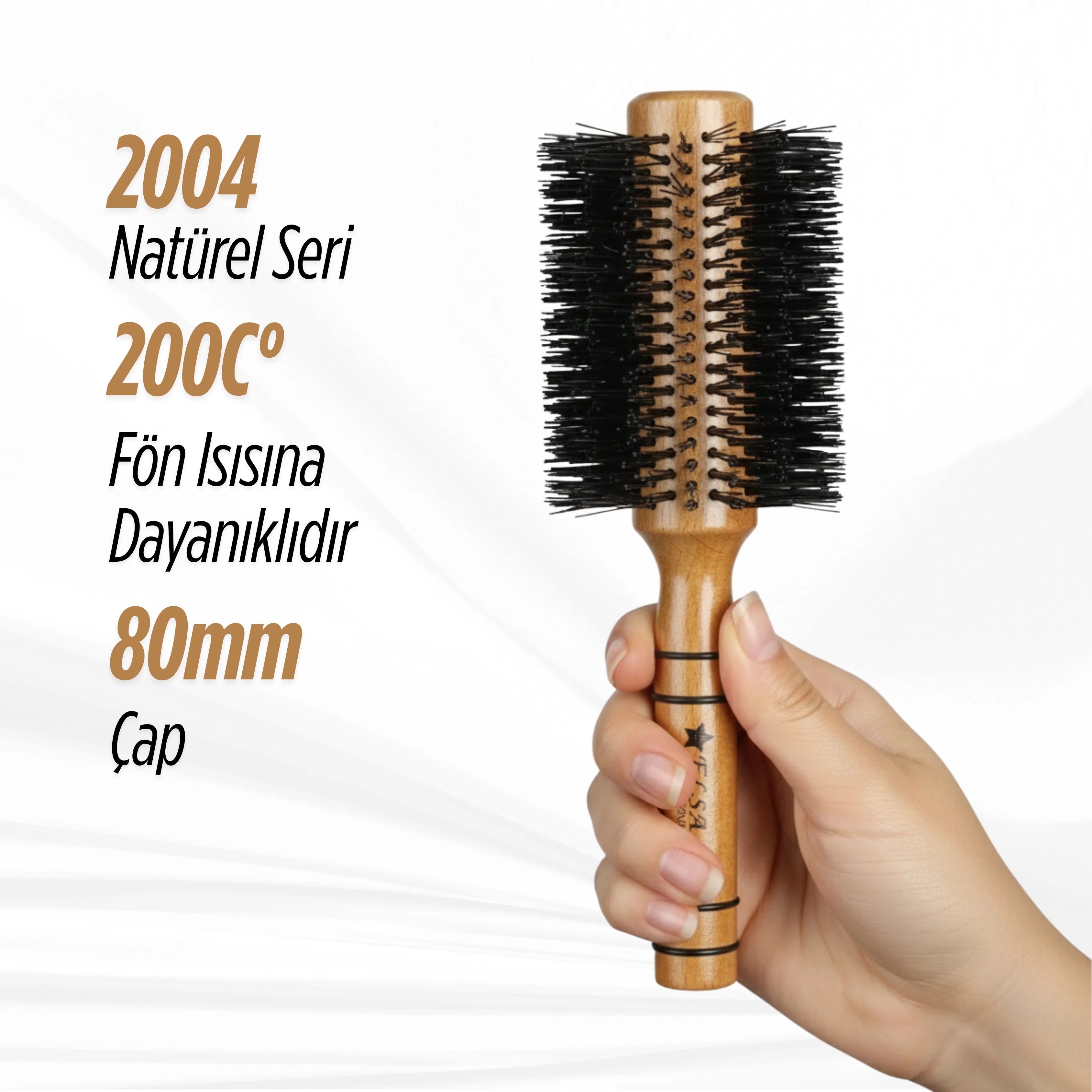 Elsa Professional 2004 Natürel Saç Fırçası