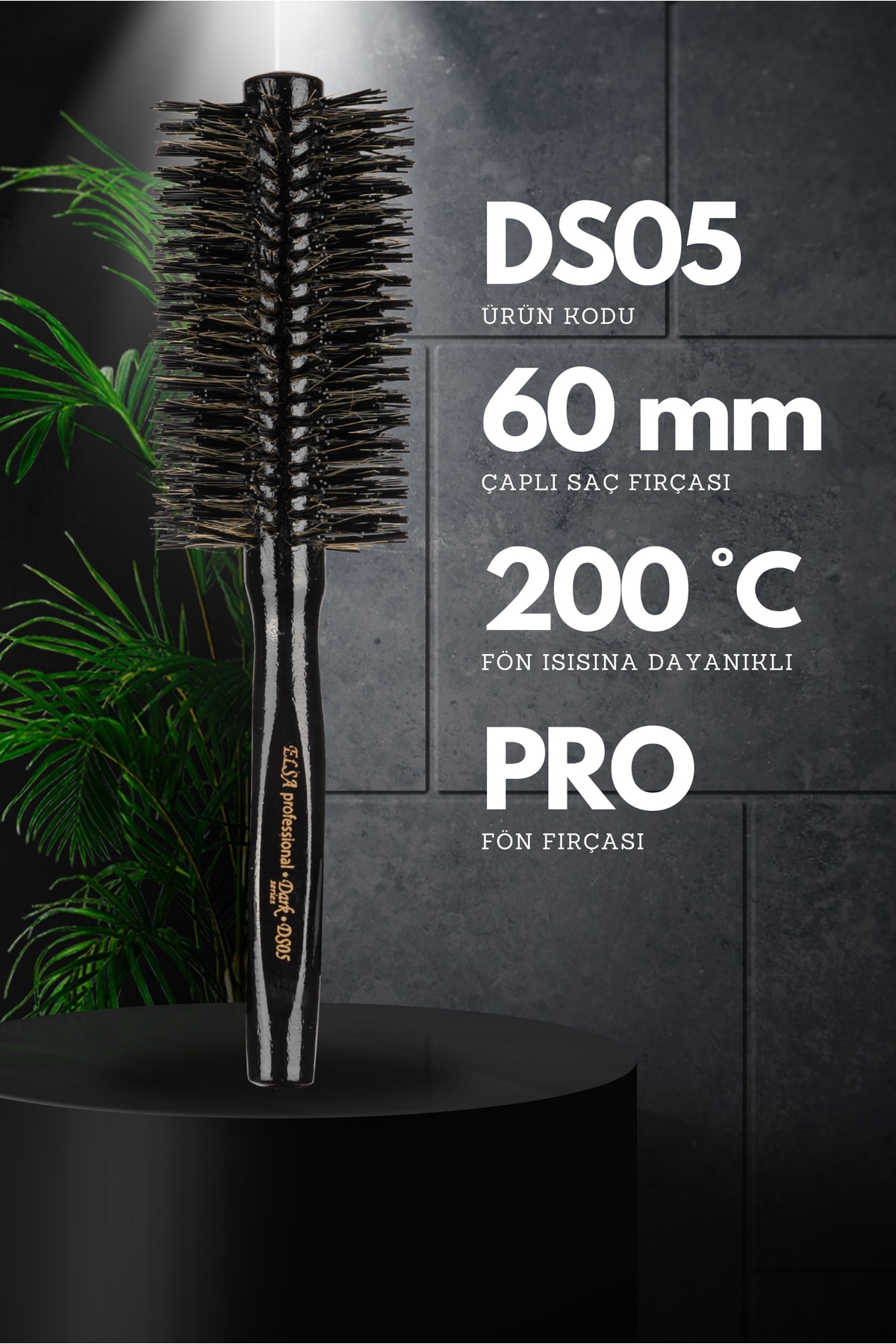 Professional Ds05 Dark Serisi Saç Fırçası