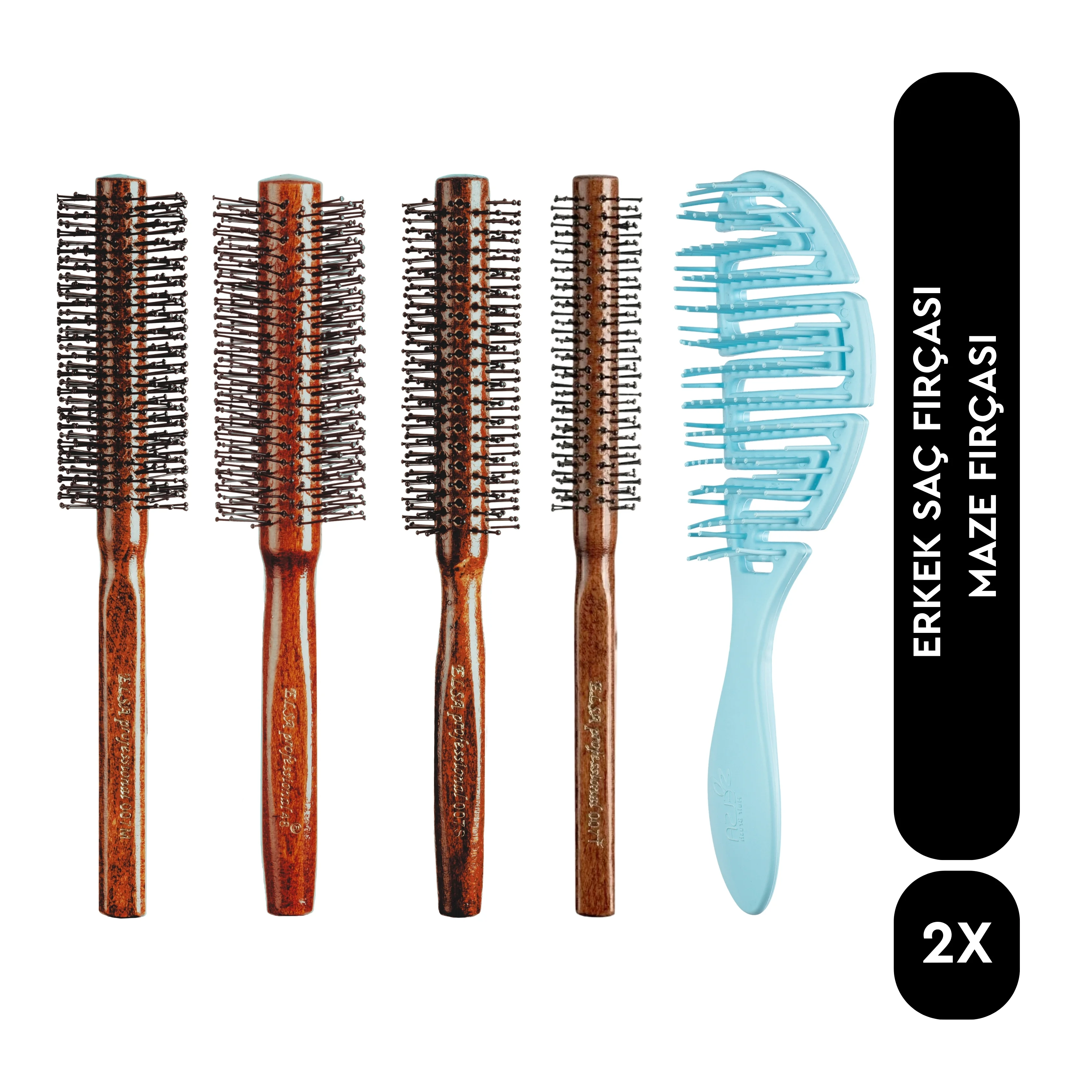 Professional 4'lü Erkek Tarama Serisi Ve Maze Fırçası