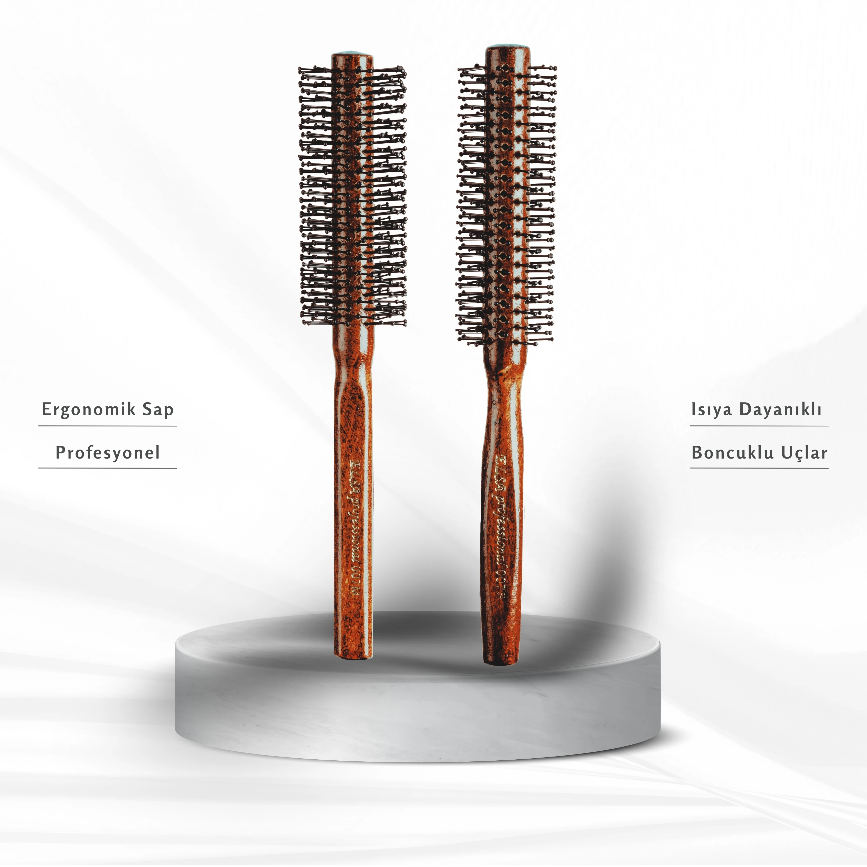 Professional 007 Büyük Ve 007 Ufak Saç Fırçası (2'Lİ)