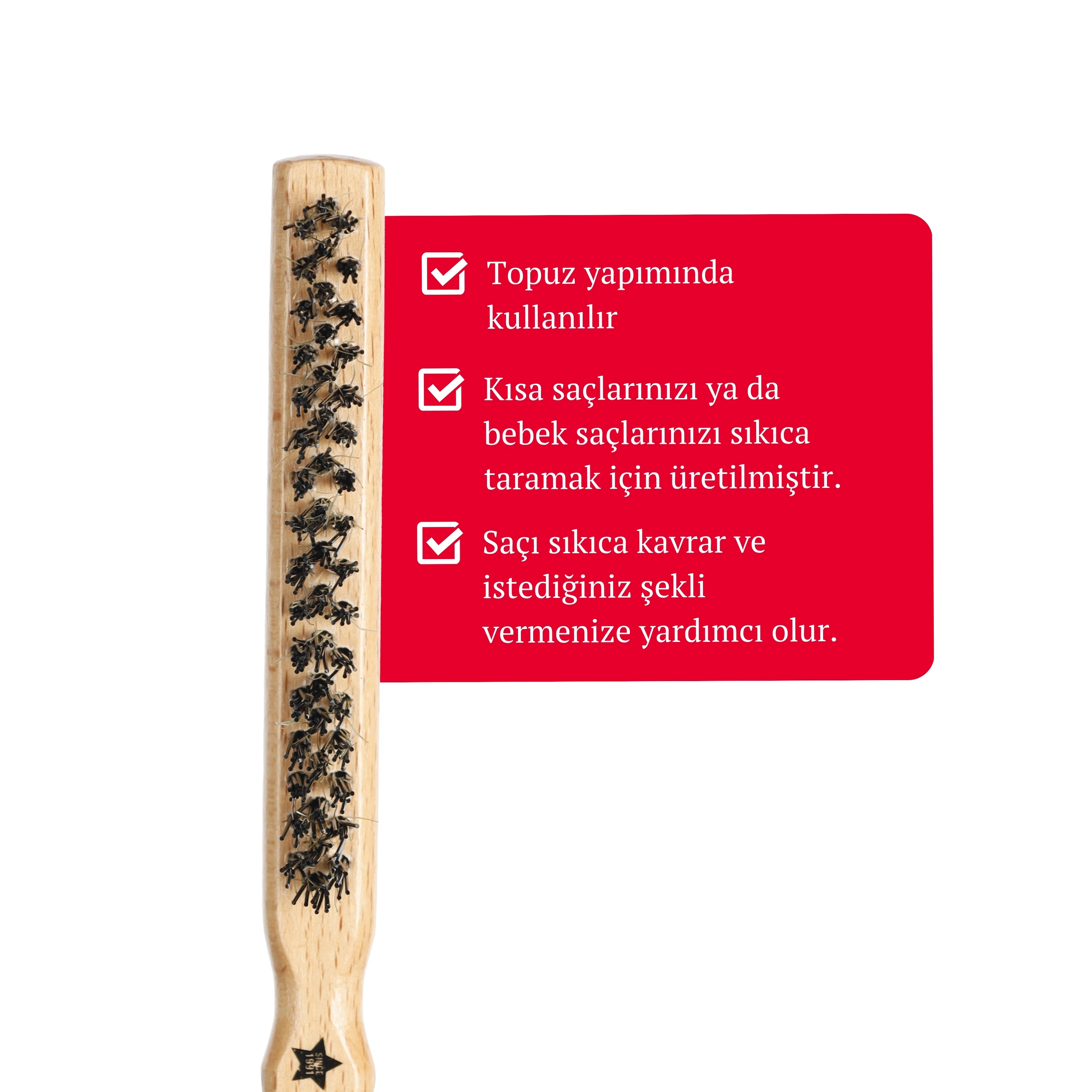 Professional 0.31T 2X Topuz Fırçası