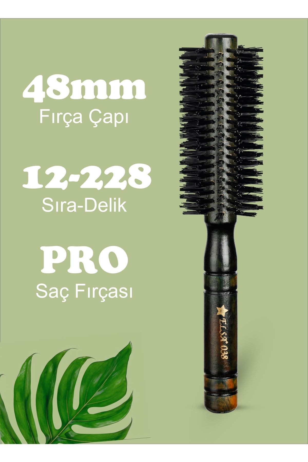 Professional 0.38 Yeşil Saç Fırçası