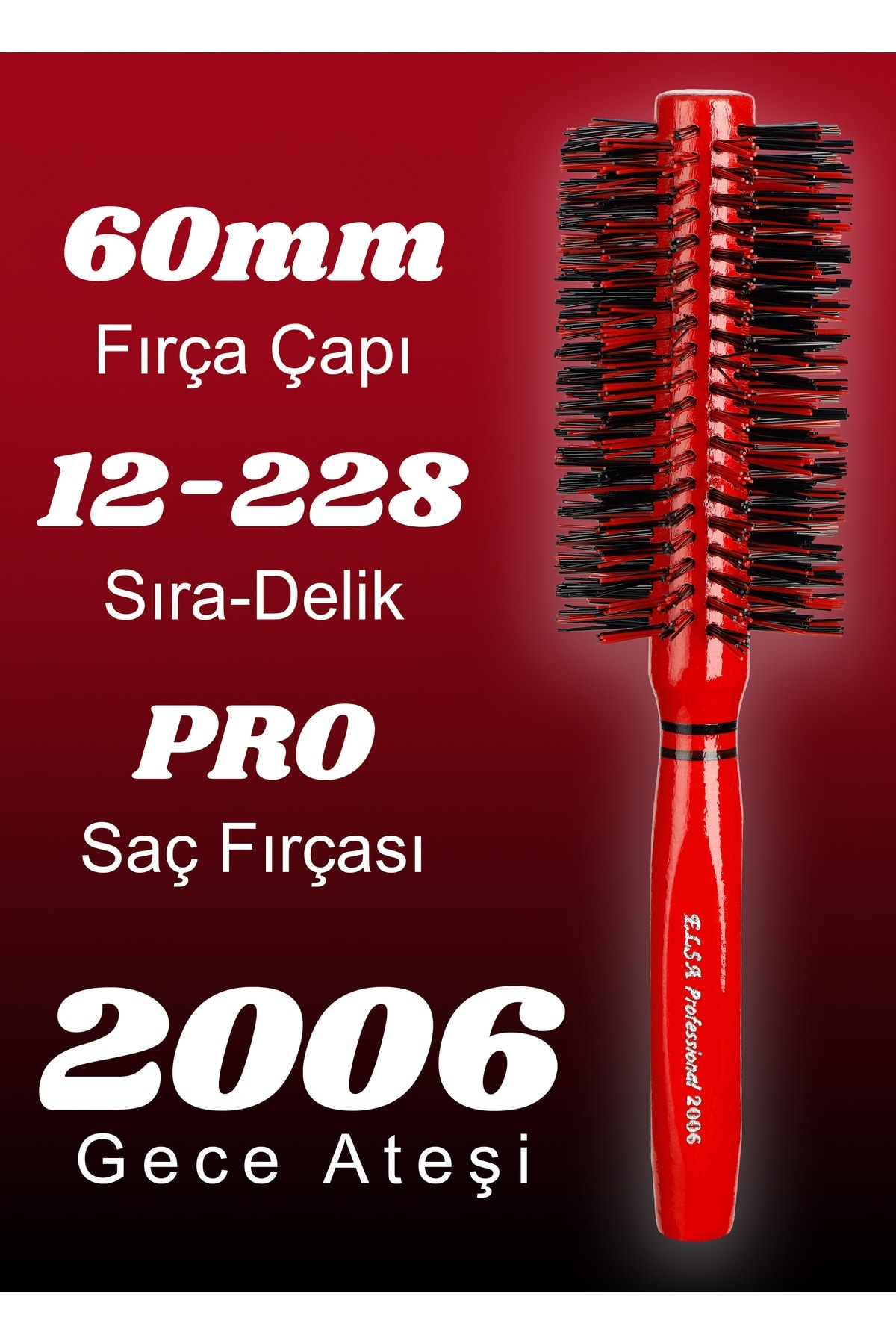 Professional 2006 Kırmızı Saç Fırçası