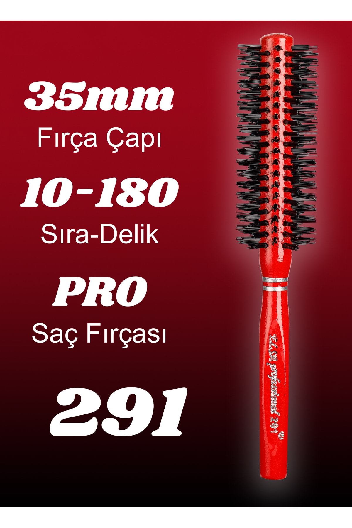 Professional 291 Kırmızı Saç Fırçası