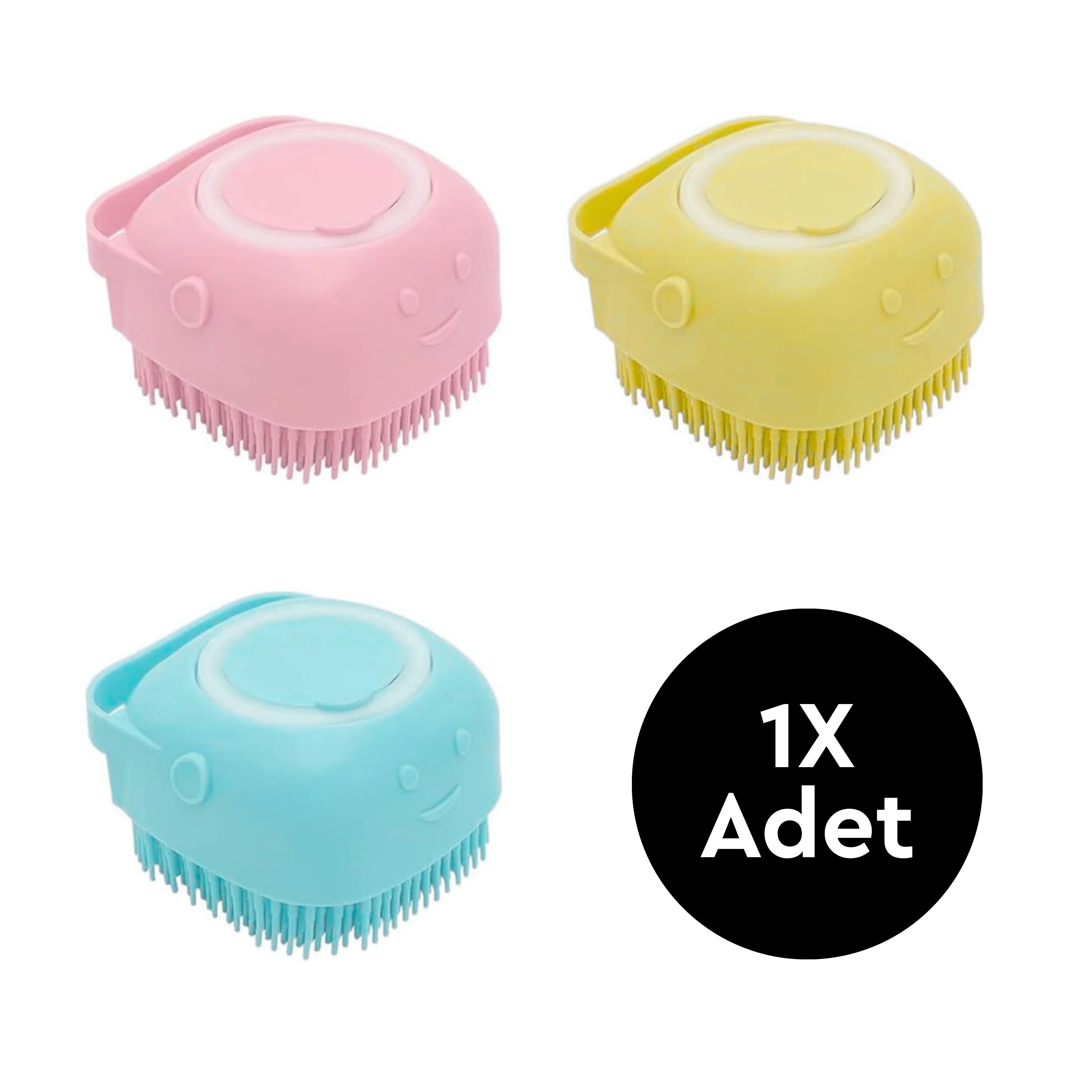 Professional Yumuşak Silikon Malzemeli Esnek Jel Hazneli Masaj Fon Etkili Banyo Vücut Temizleme