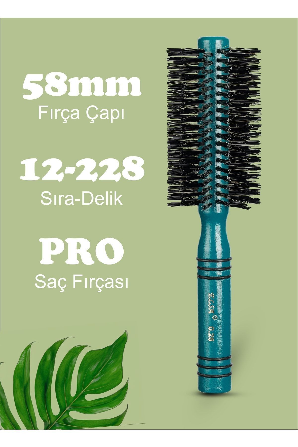 Professional 0.28 Yeşil Saç Fırçası