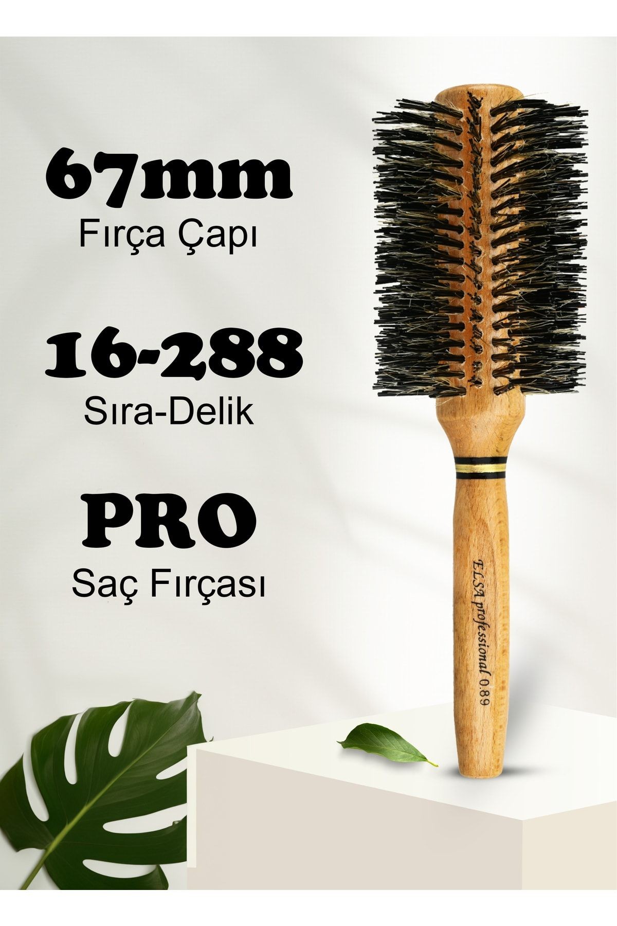 Professional 0.89 Natürel Saç Fırçası
