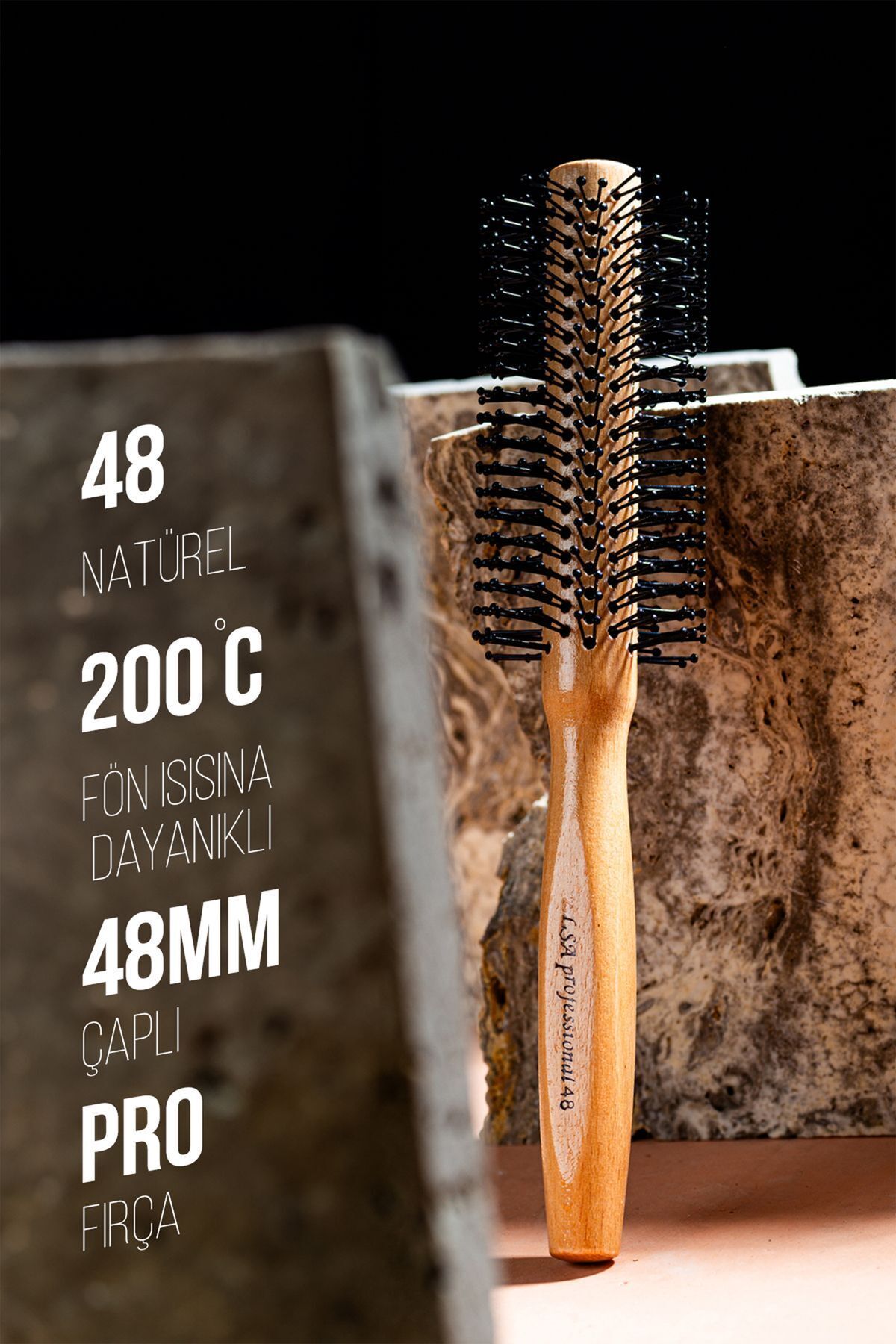 Professional 48 Naturel Erkek Saç Fırçası