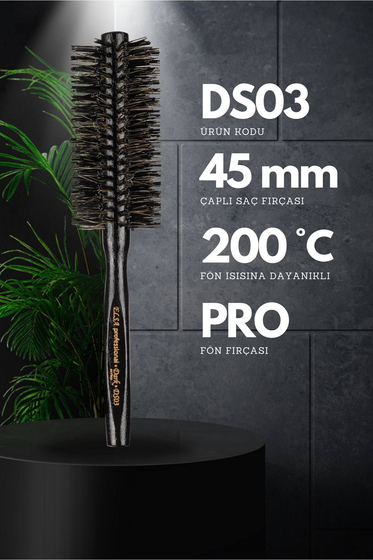 Professional Dark Serisi Ds03 Saç Fırçası
