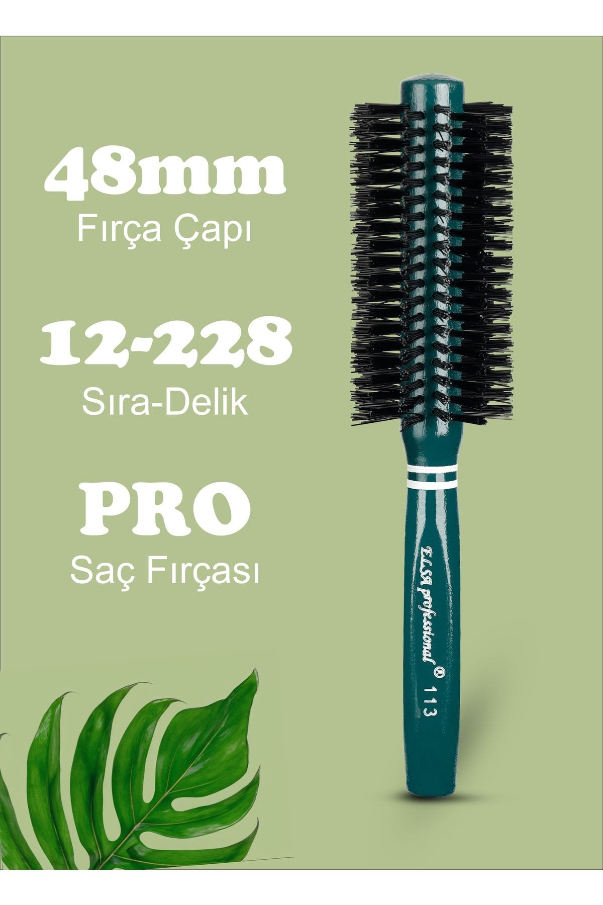 Professional 113 Yeşil Saç Fırçası