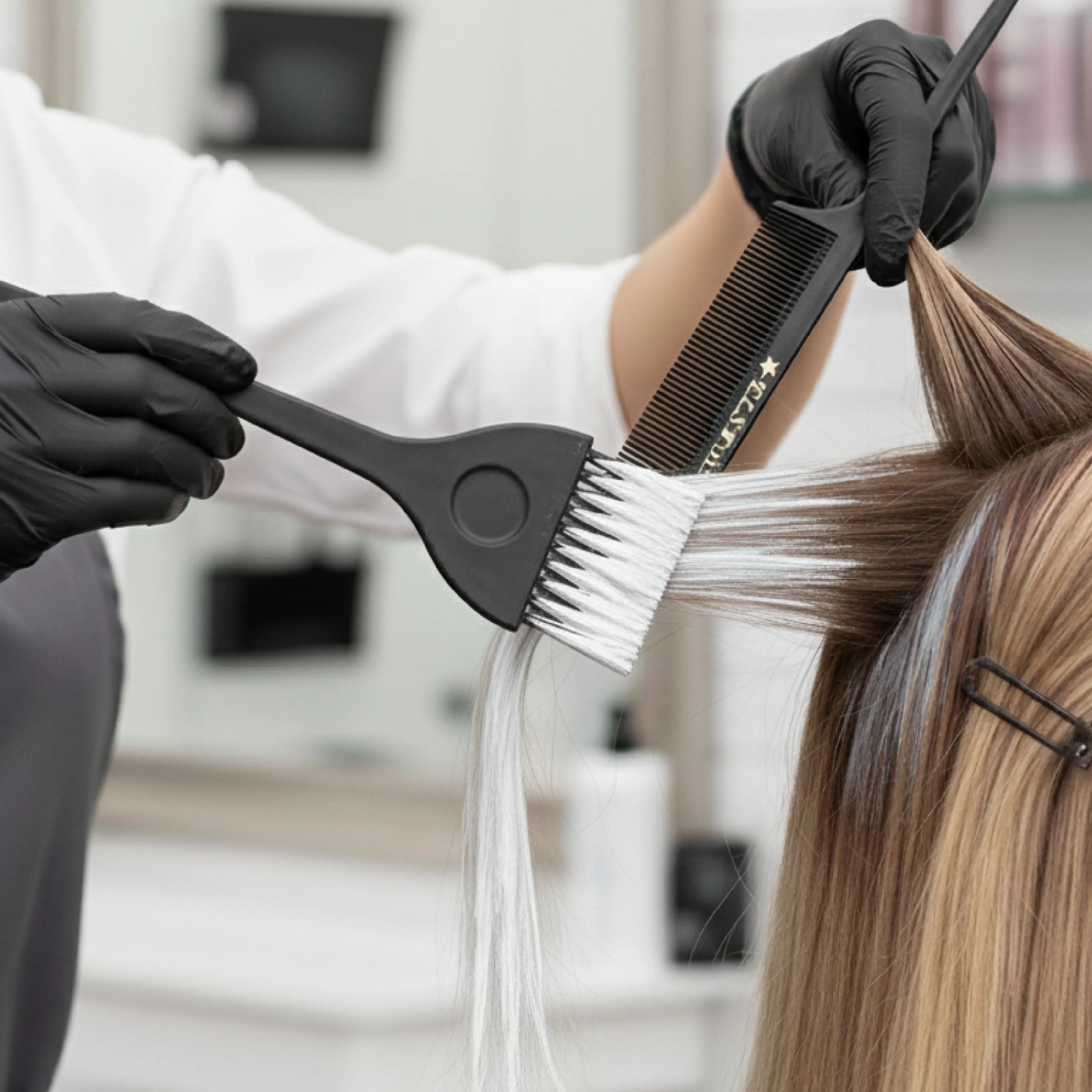 Çivit Saç Boya Fırçası Ve Krepe Tarak