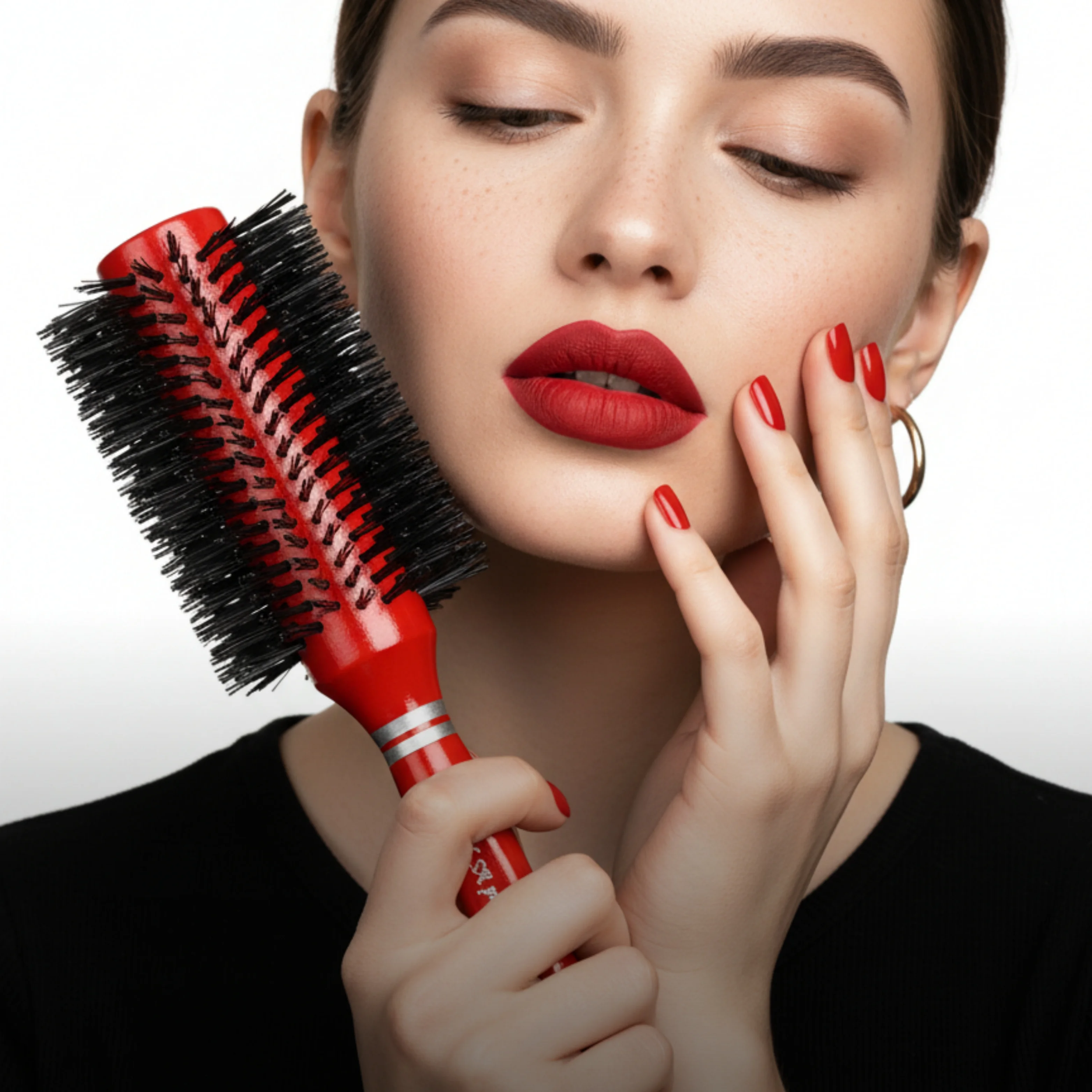 Professional 288 Kırmızı Saç Fön Fırçası