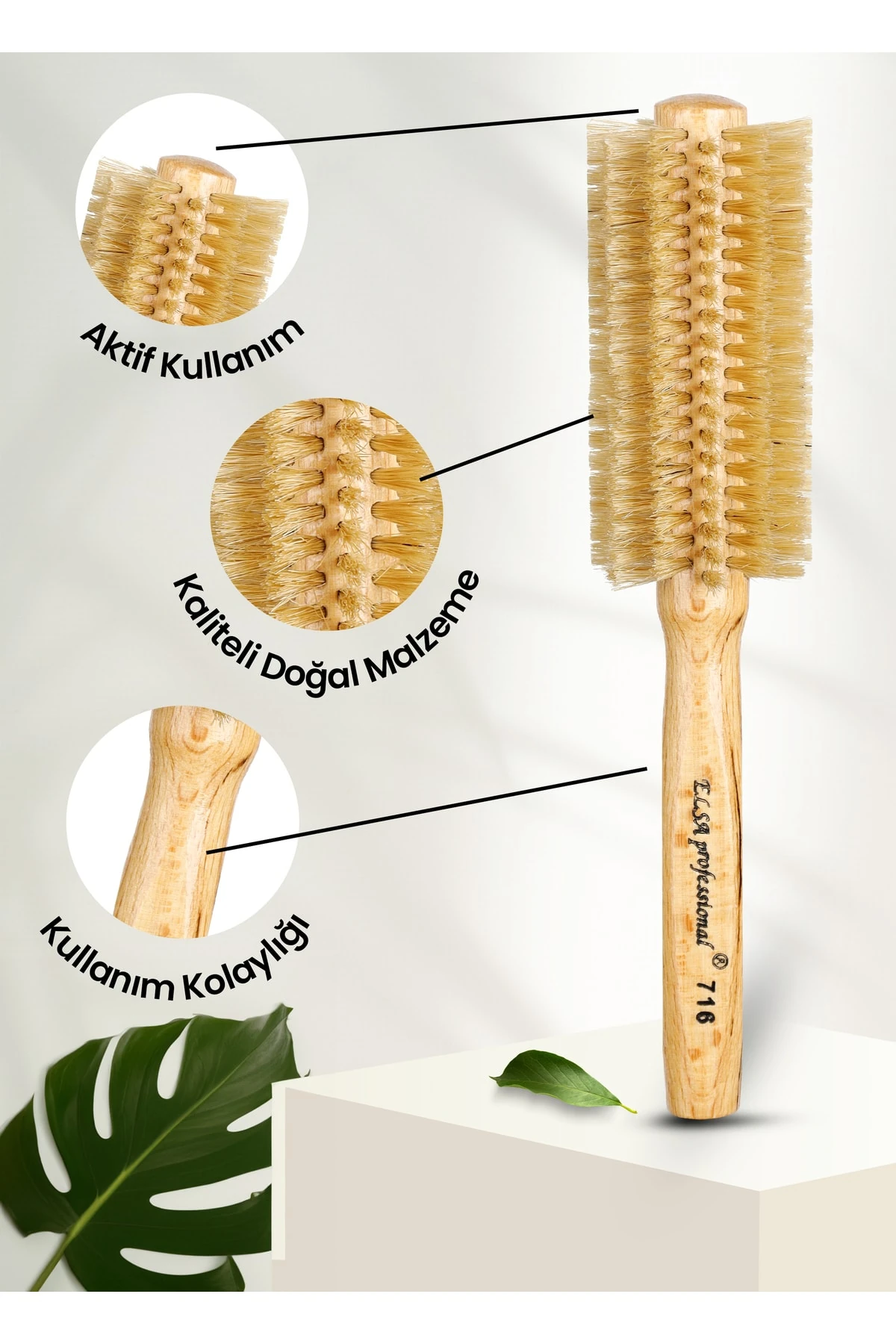 Professional 716 Doğal Saç Fırçası