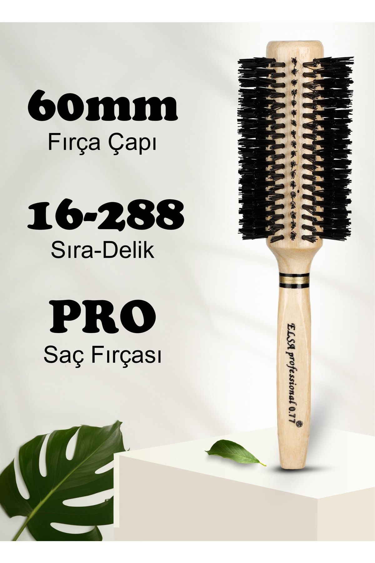 Elsa Professional 077 Natürel Saç Fırçası