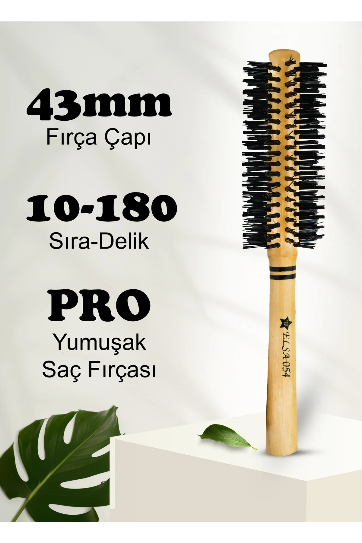 Elsa Professional 0.54 Natürel Saç Fırçası