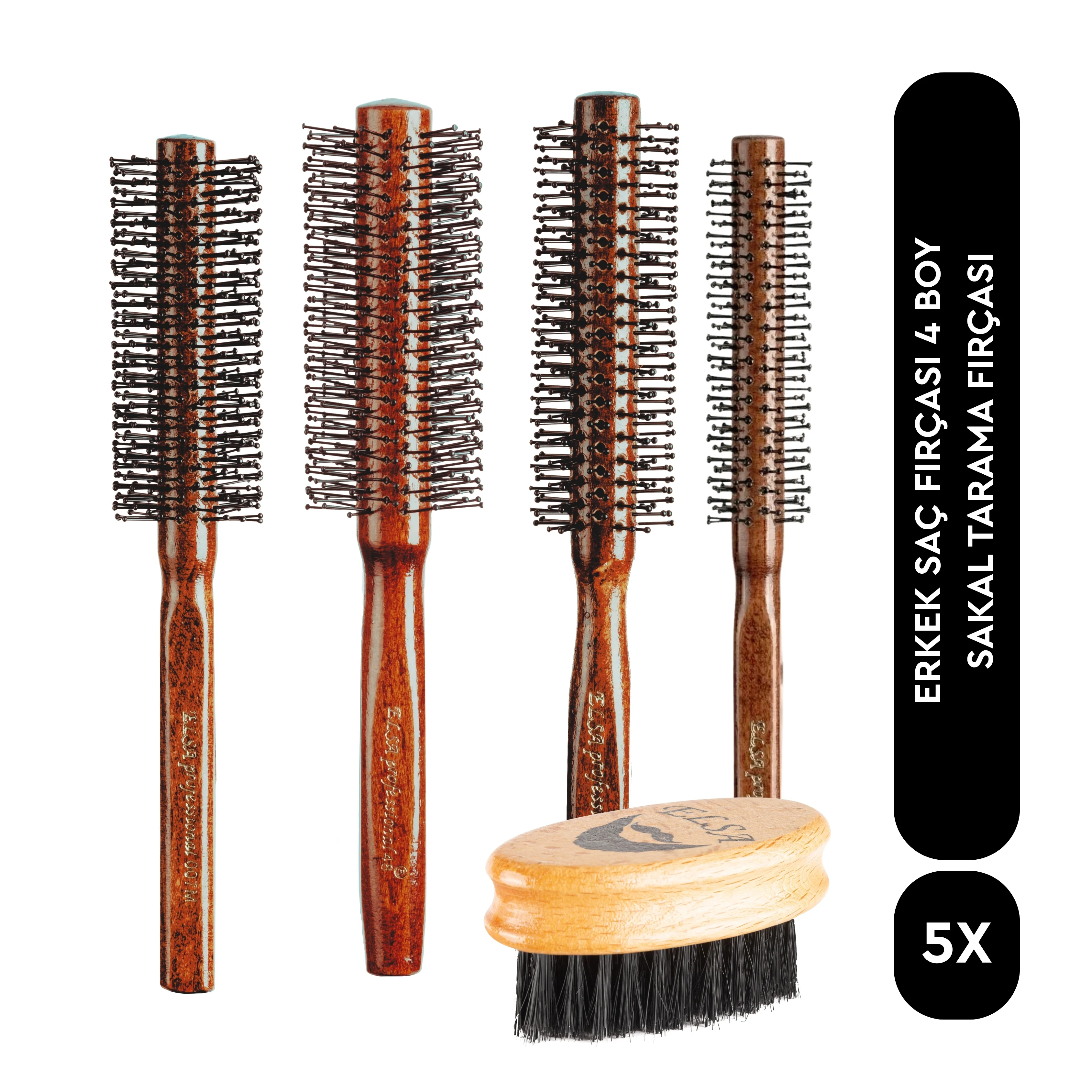 4'lü Erkek Tarama Serisi Ve Sakal Fırçası