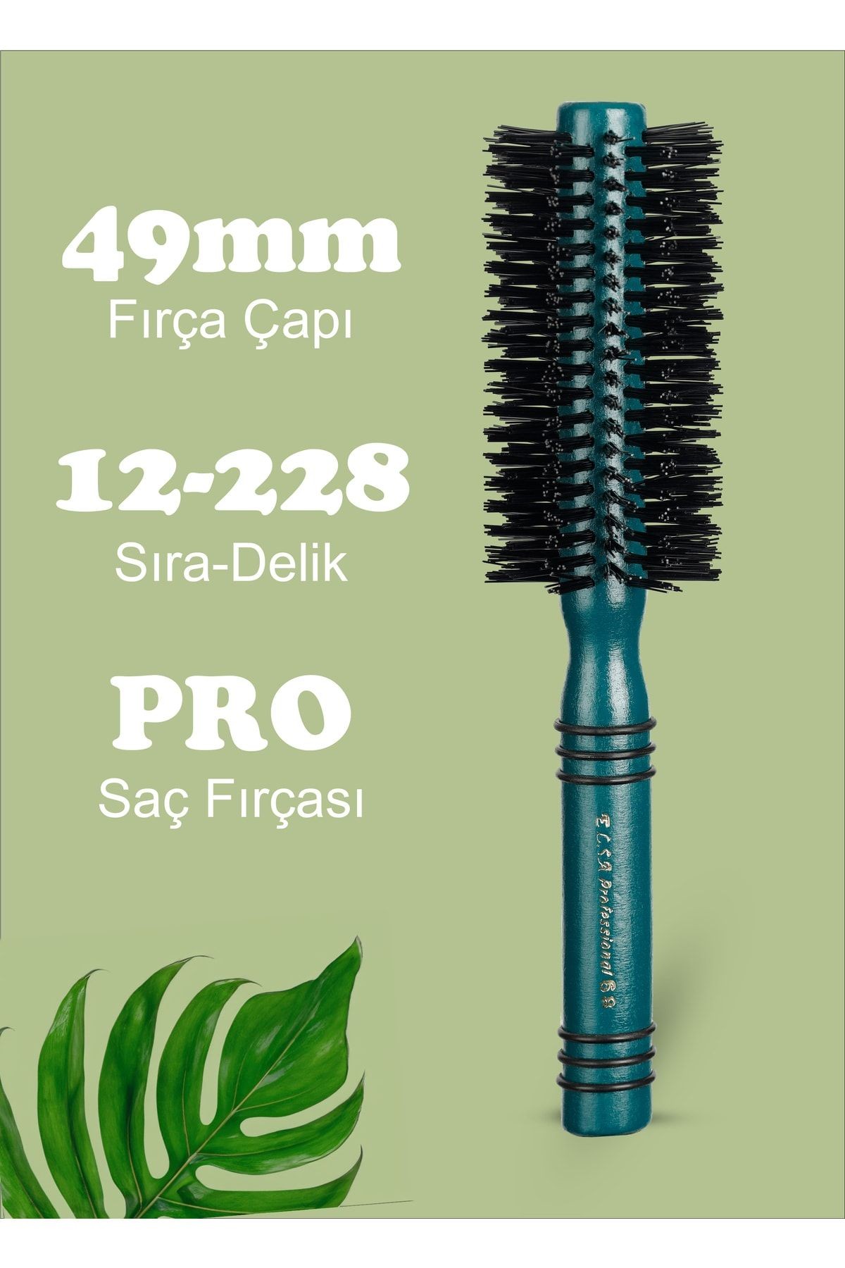 Professional 0.68 Yeşil Saç Fırçası