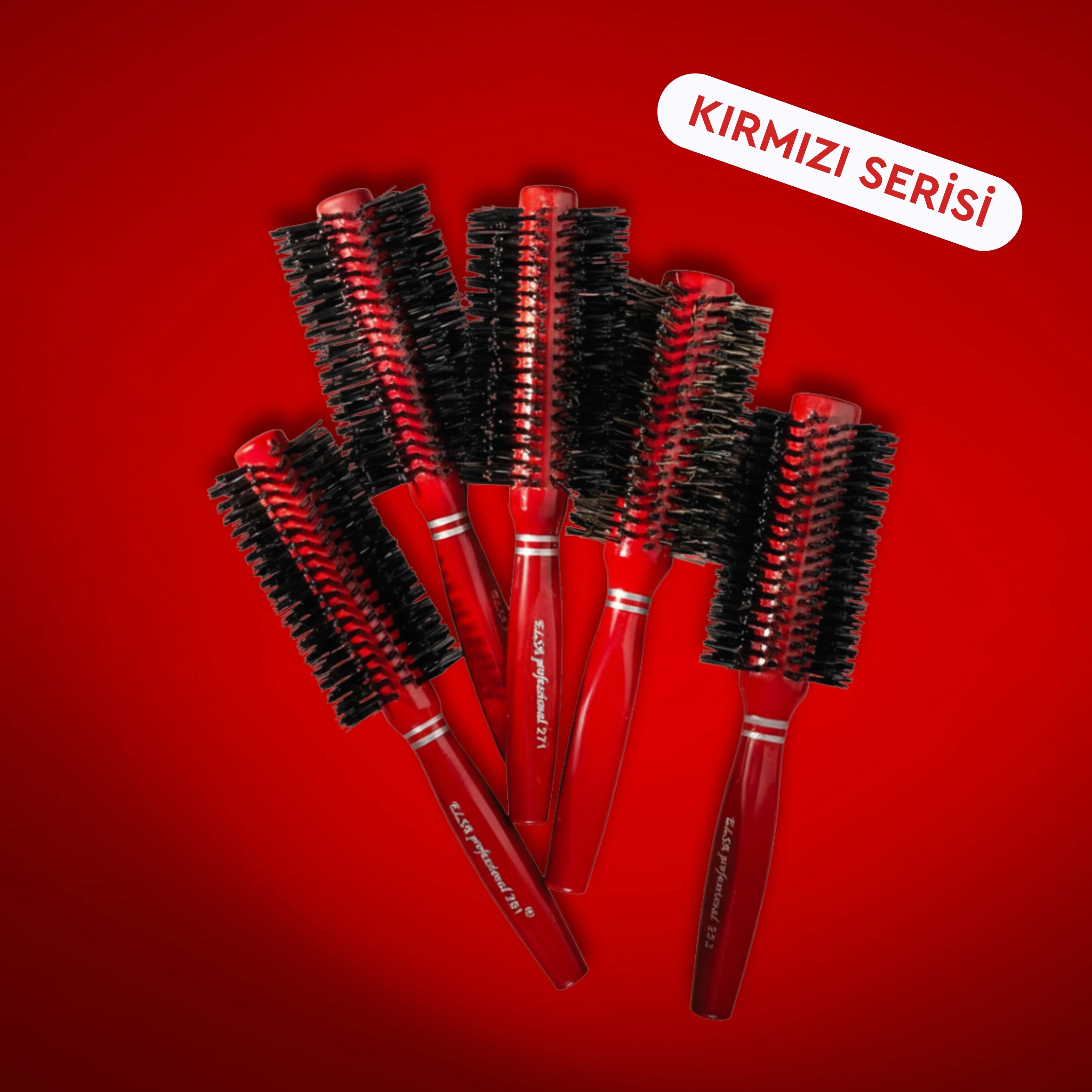 Professional 271 Kırmızı Saç Fırçası