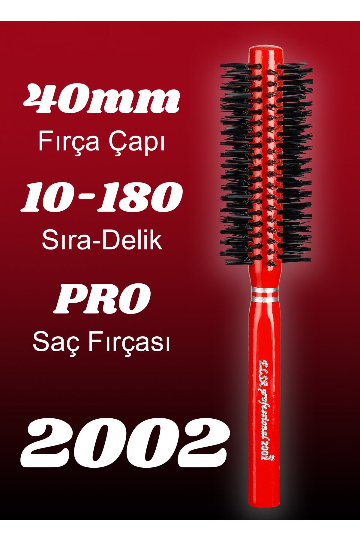 Professional 2002 Kırmızı Saç Fırçası